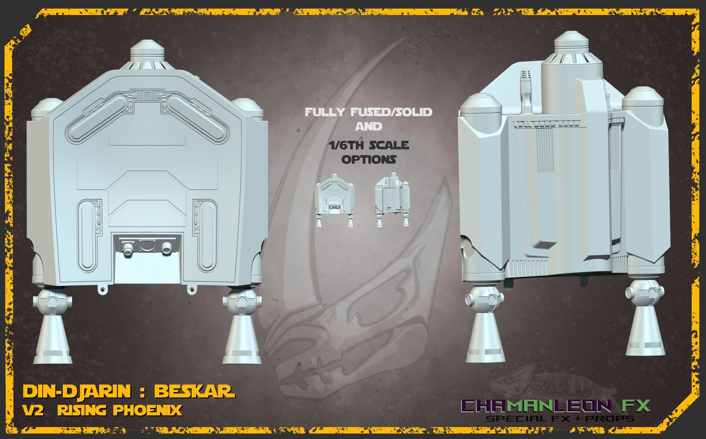 Din Djarin Mandalorian Beskar Rising Phoenix Jetpack Cosplay 3D print model_34