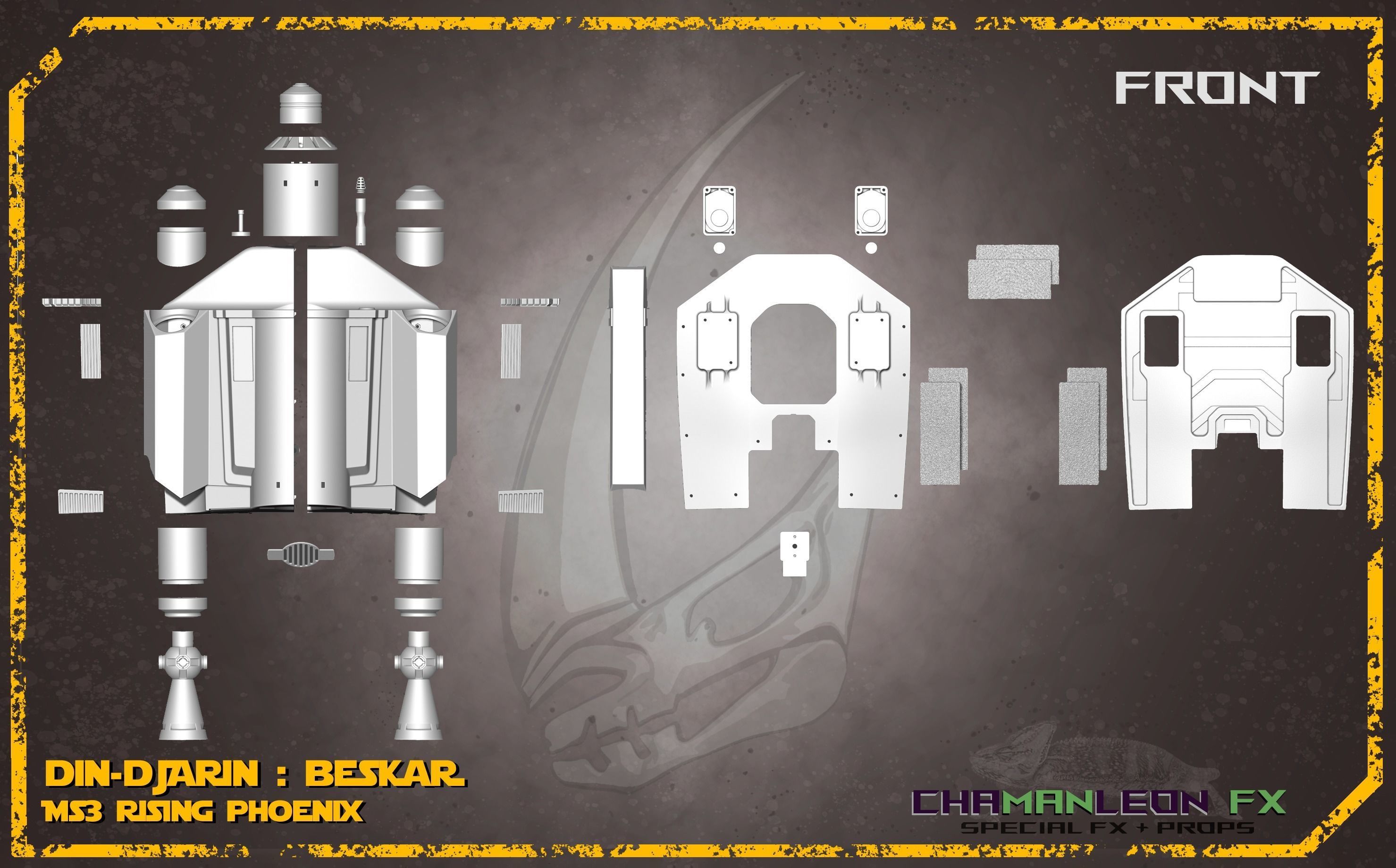 Din Djarin Mandalorian Beskar Rising Phoenix Jetpack Cosplay 3D print model_22