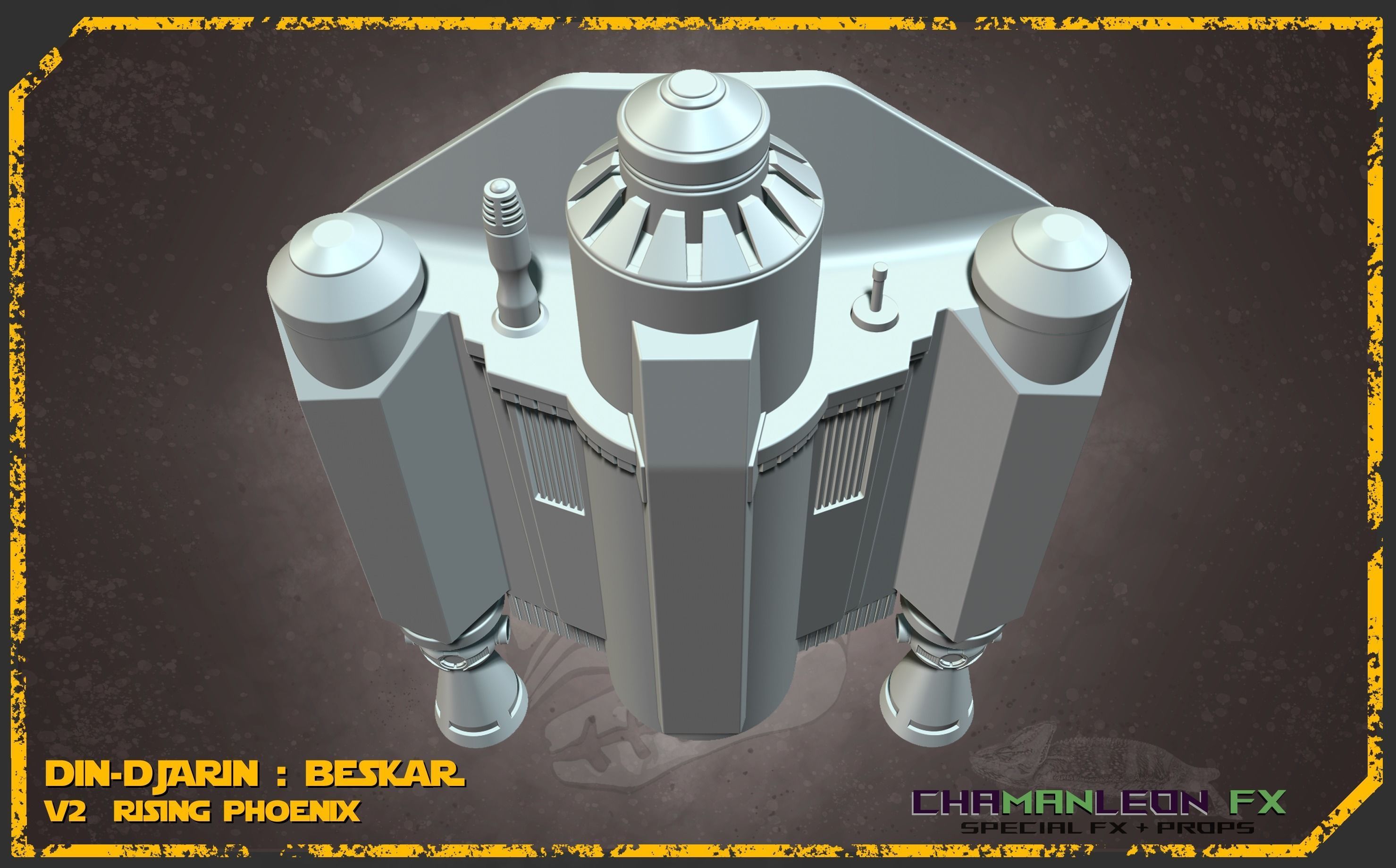 Din Djarin Mandalorian Beskar Rising Phoenix Jetpack Cosplay 3D print model_31