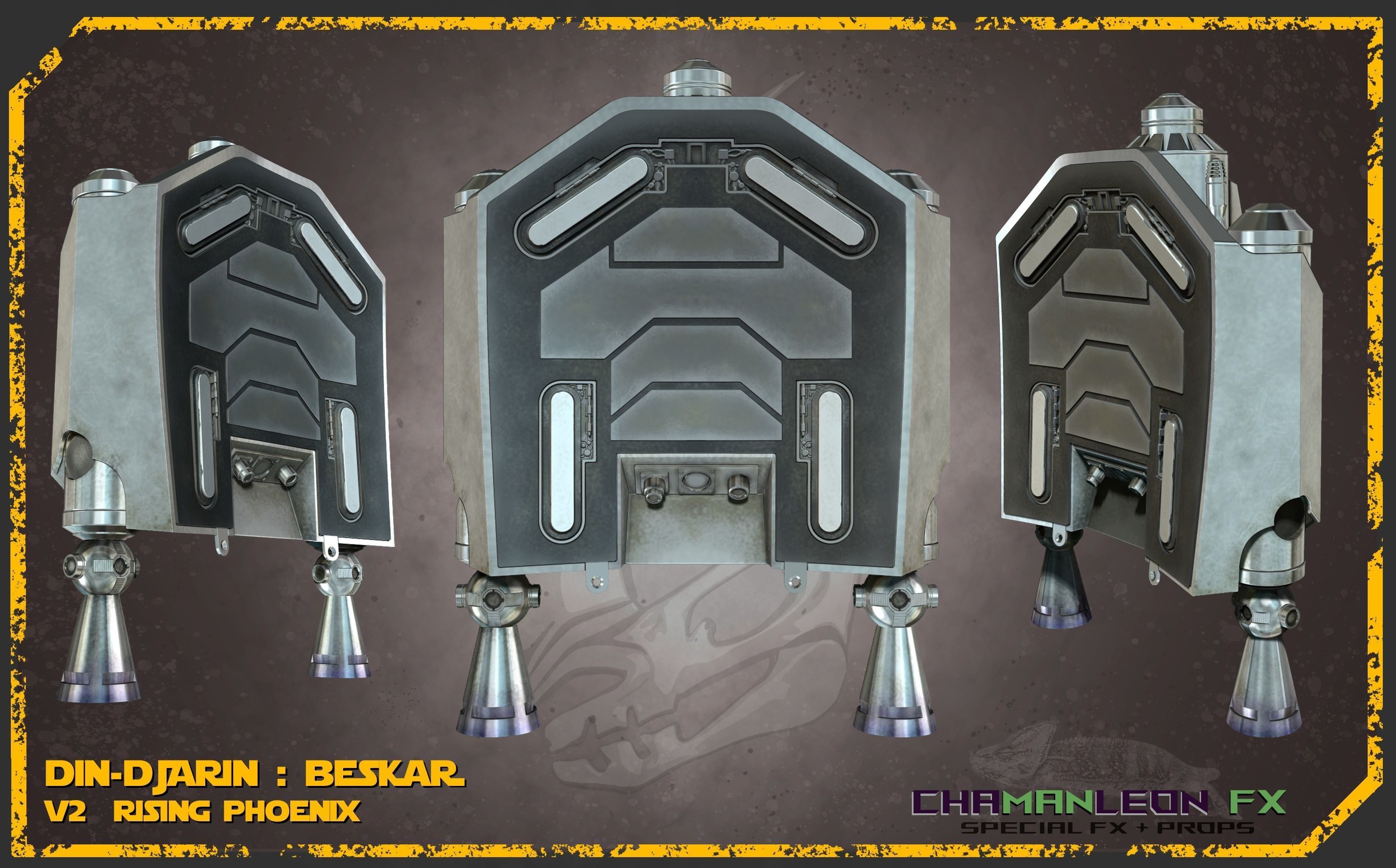 Din Djarin Mandalorian Beskar Rising Phoenix Jetpack Cosplay 3D print model_26