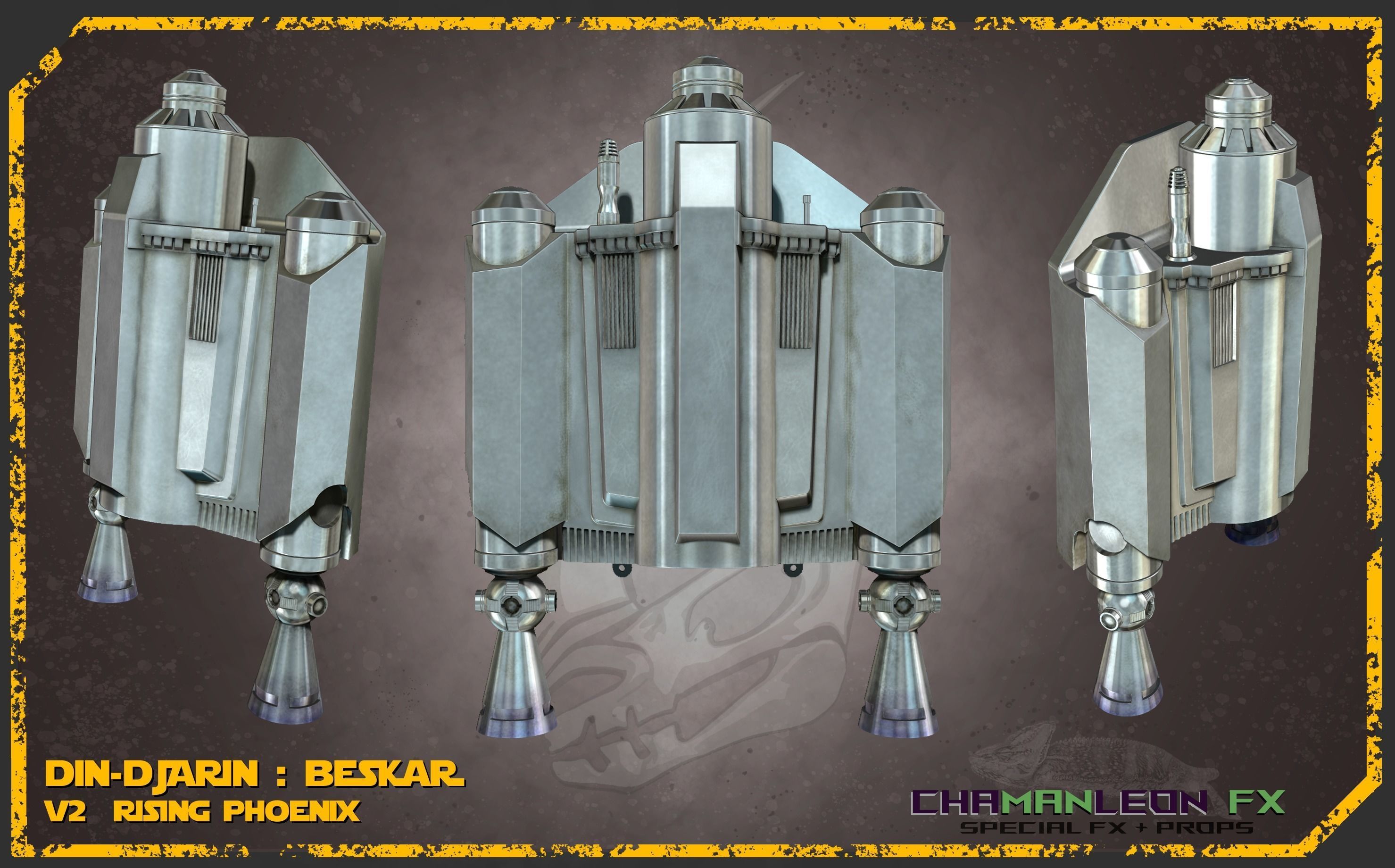 Din Djarin Mandalorian Beskar Rising Phoenix Jetpack Cosplay 3D print model_24