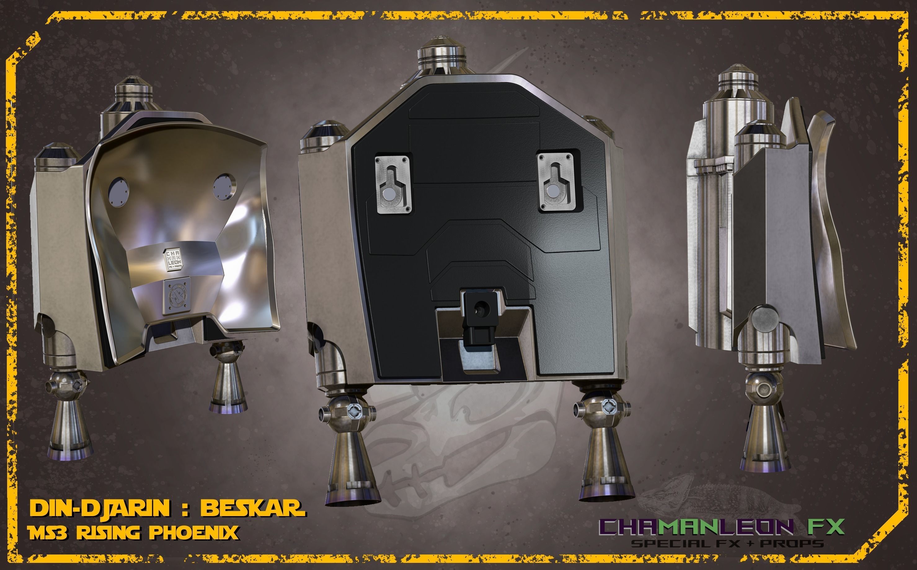 Din Djarin Mandalorian Beskar Rising Phoenix Jetpack Cosplay 3D print model_3