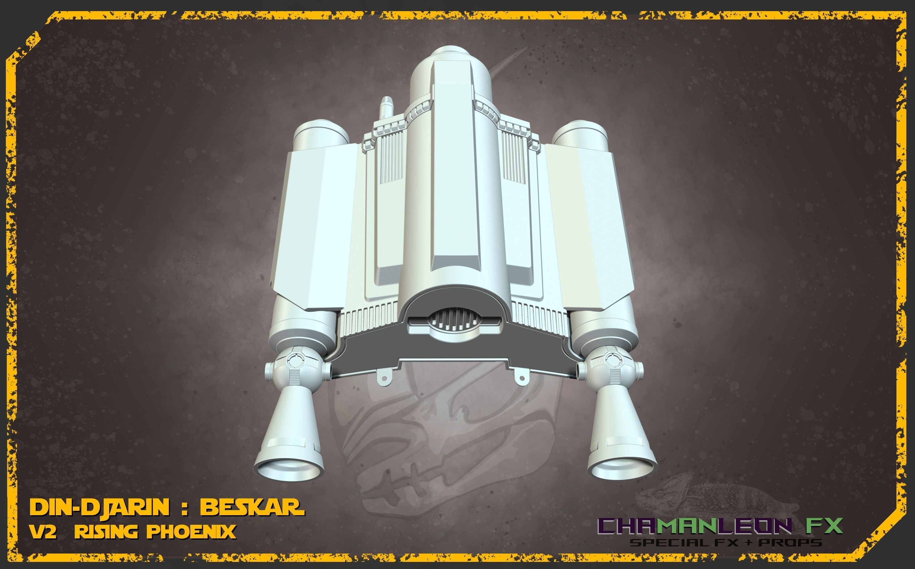 Din Djarin Mandalorian Beskar Rising Phoenix Jetpack Cosplay 3D print model_29