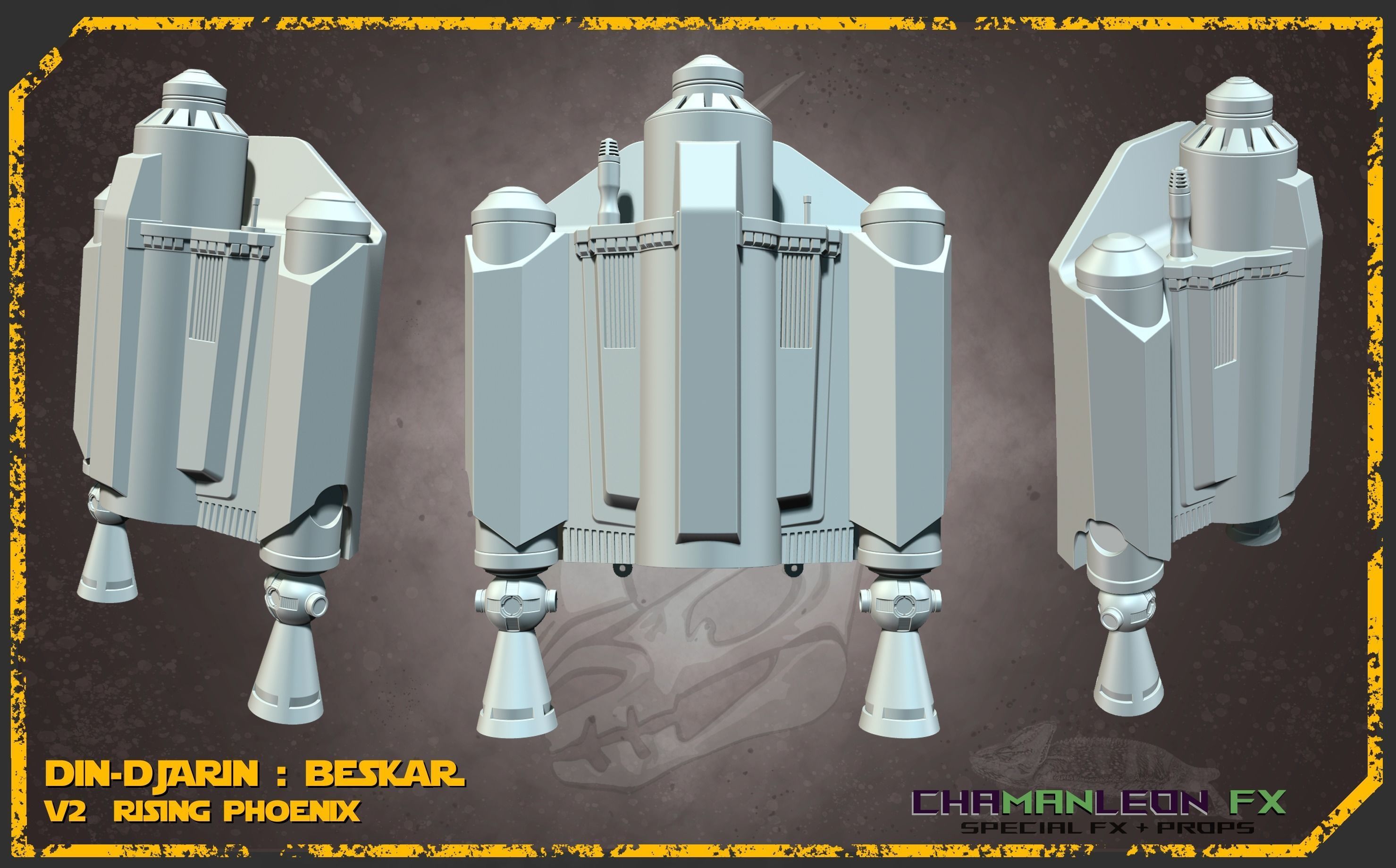 Din Djarin Mandalorian Beskar Rising Phoenix Jetpack Cosplay 3D print model_25