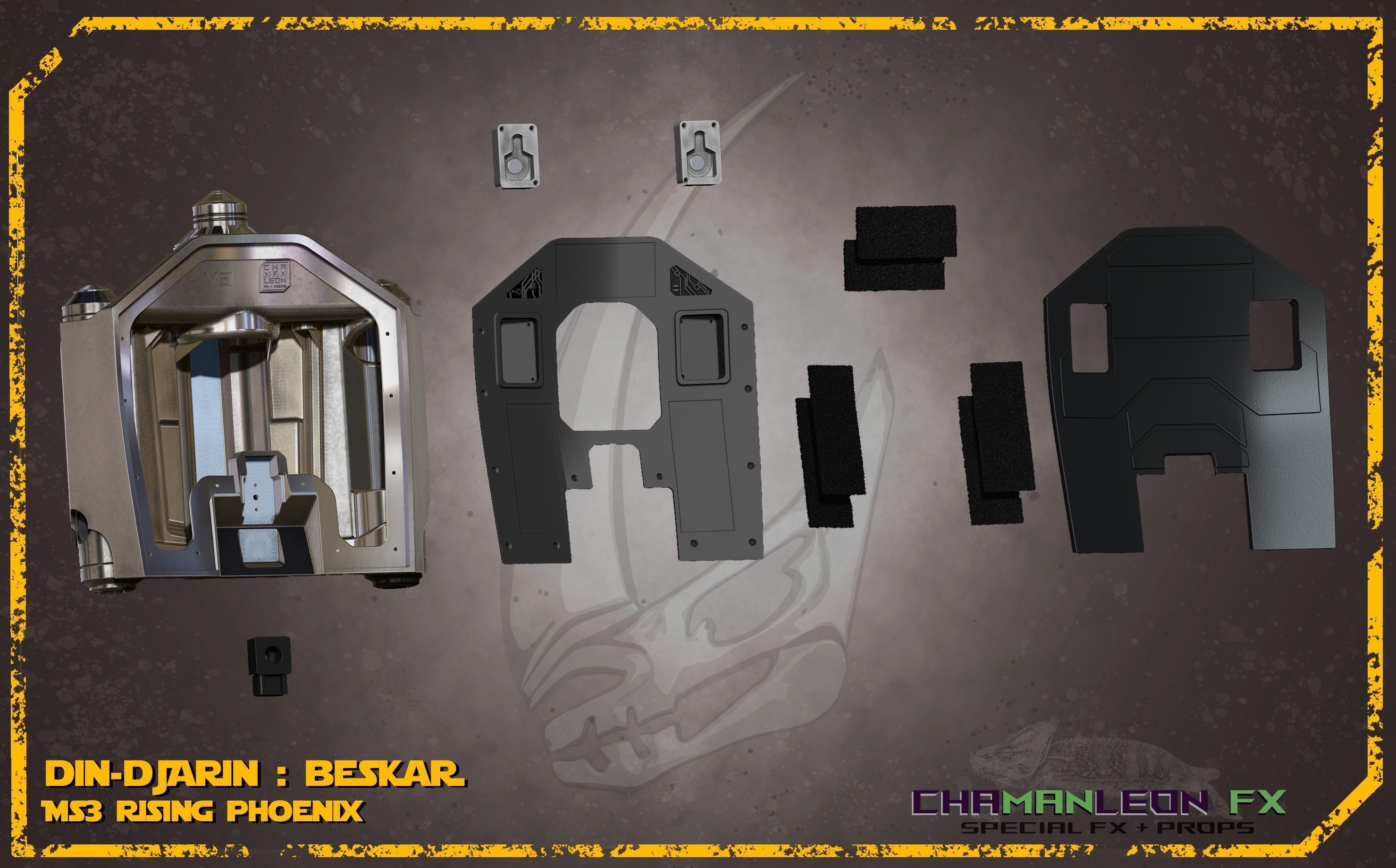 Din Djarin Mandalorian Beskar Rising Phoenix Jetpack Cosplay 3D print model_6