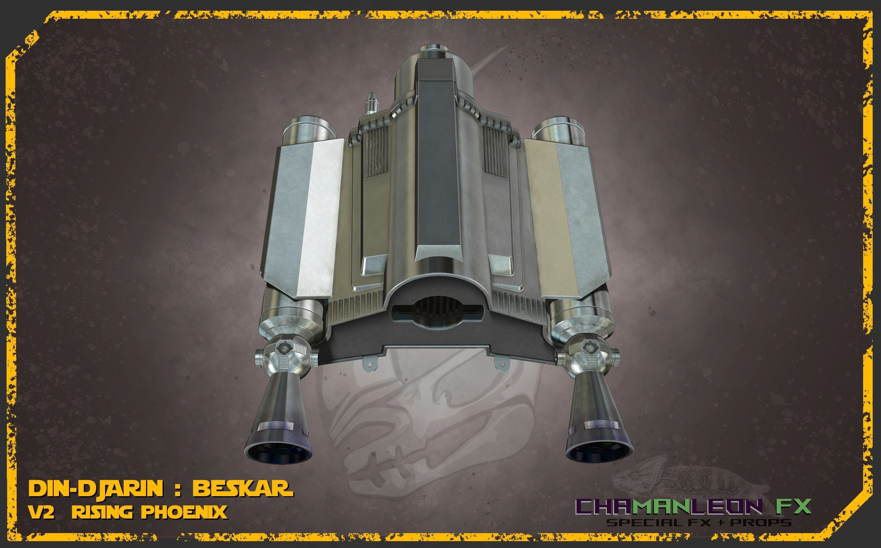 Din Djarin Mandalorian Beskar Rising Phoenix Jetpack Cosplay 3D print model_28