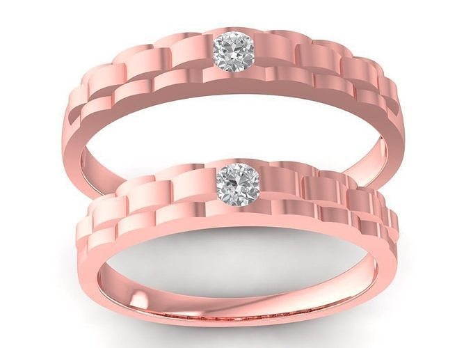 simple but luxury wedding ring 2497 3D print model