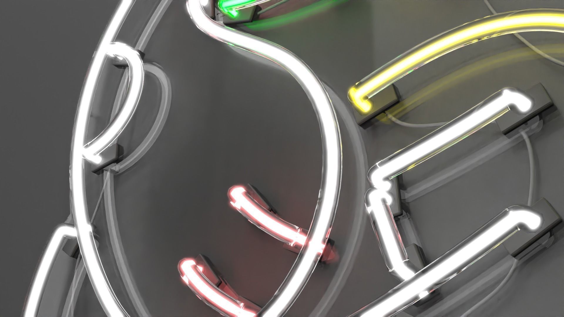 Fortune Cat - Neon Sign 3D model_5