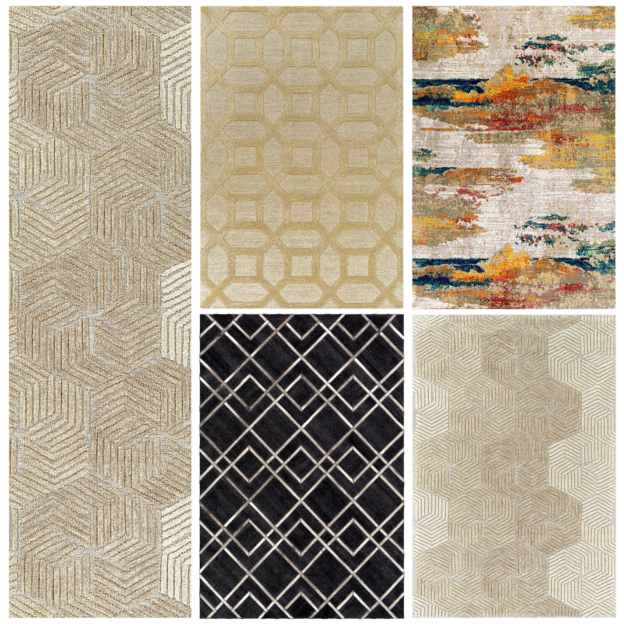 Rug modern 3D model_1