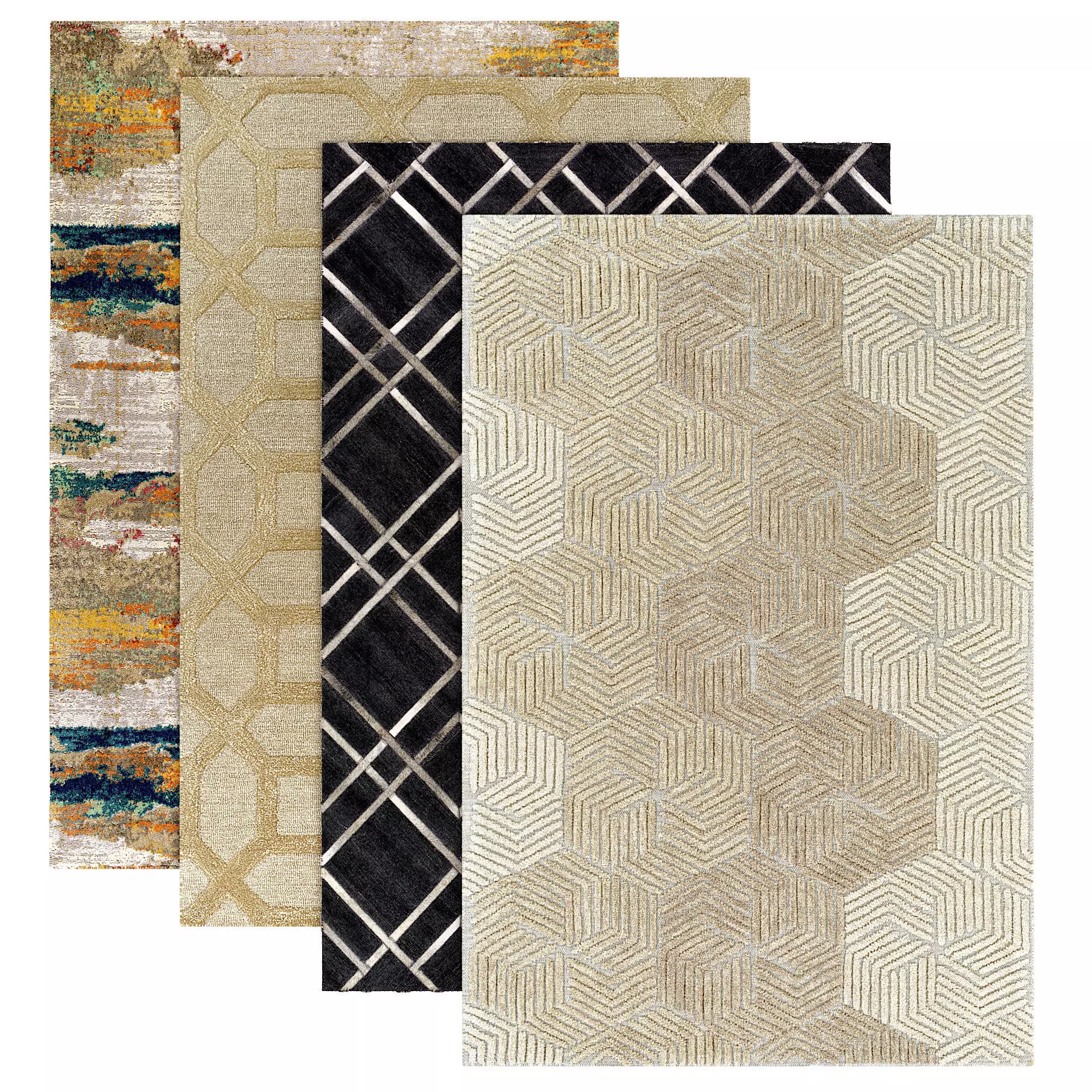 Rug modern 3D model_0