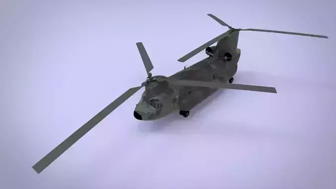  Boeing CH-47 Chinook camouflage 3D model