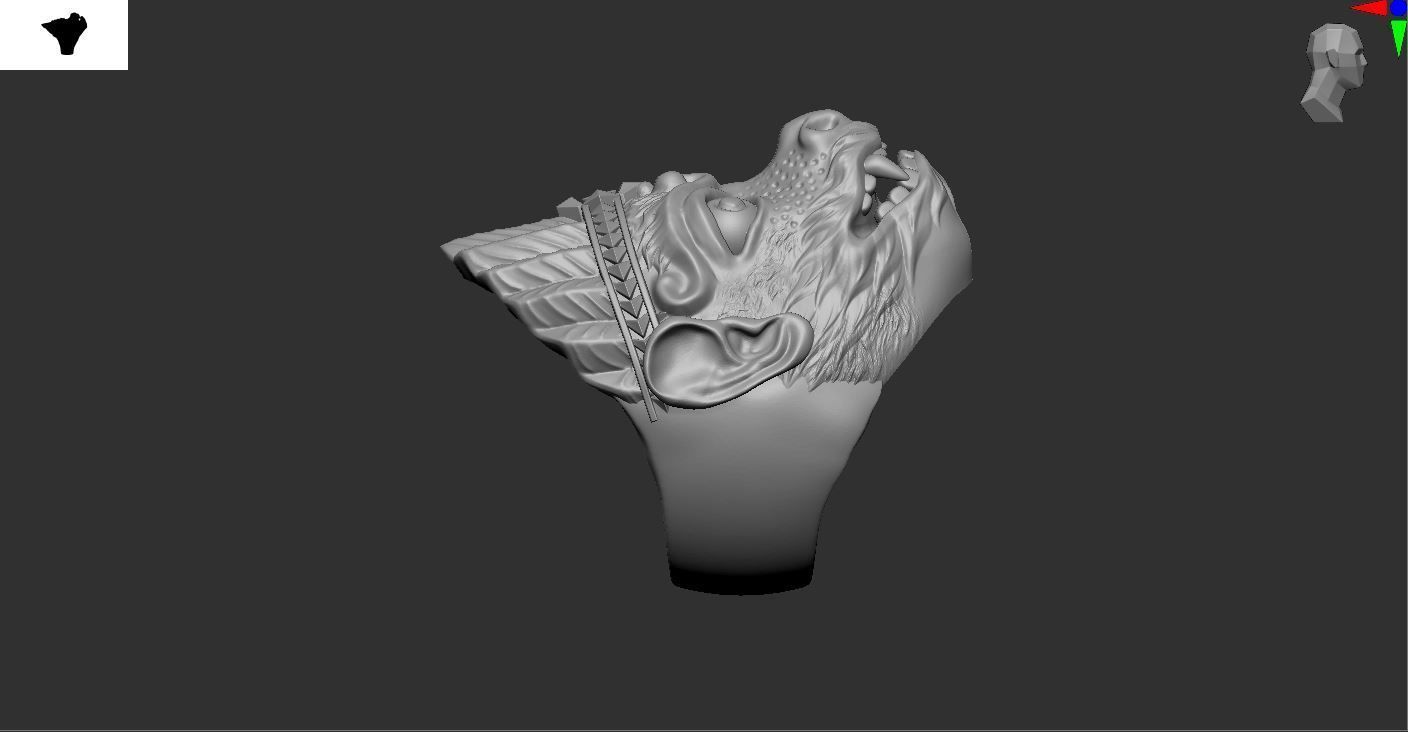 Monkey Ring 01 3D print model_1