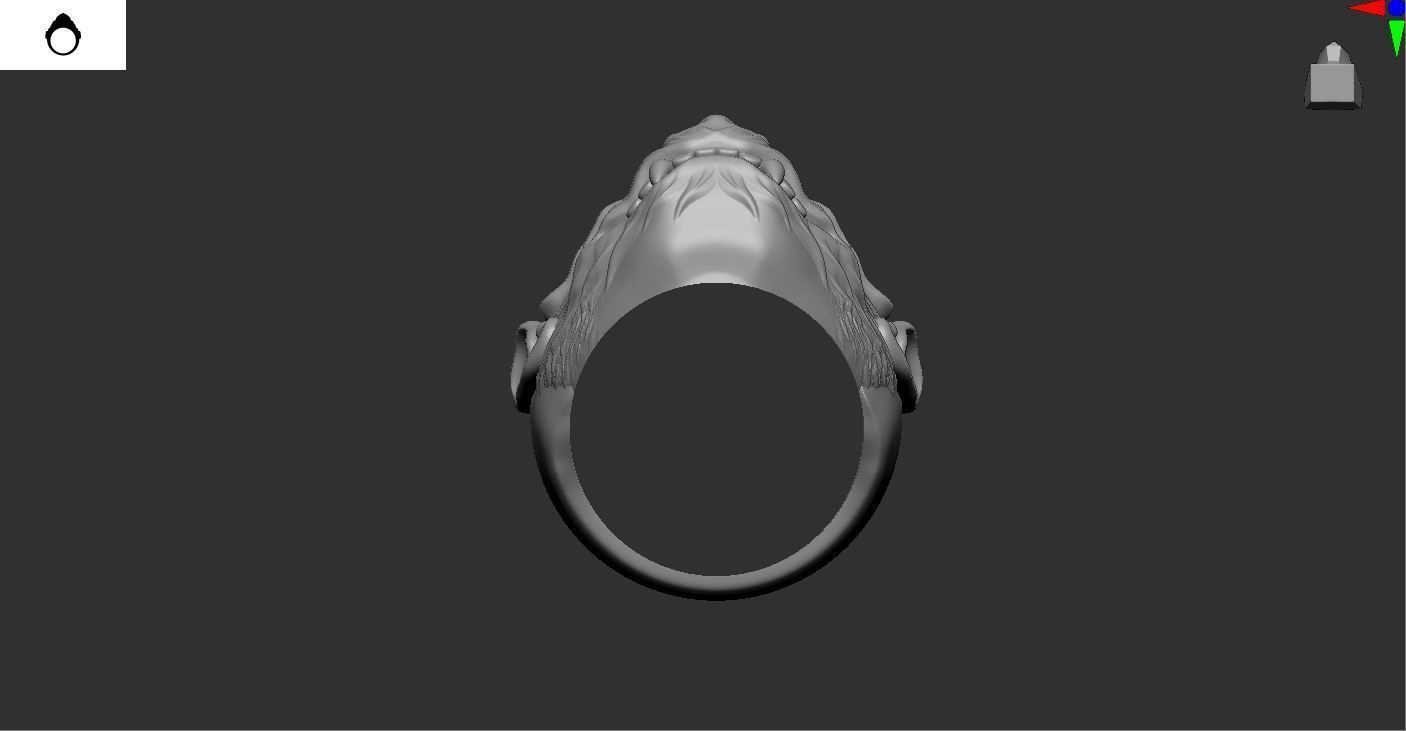 Monkey Ring 01 3D print model_2