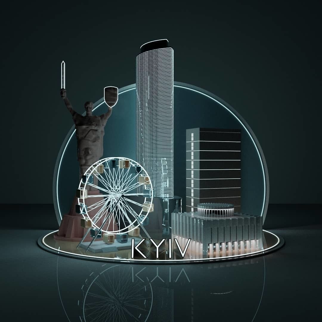 Kyiv city Free 3D model_1