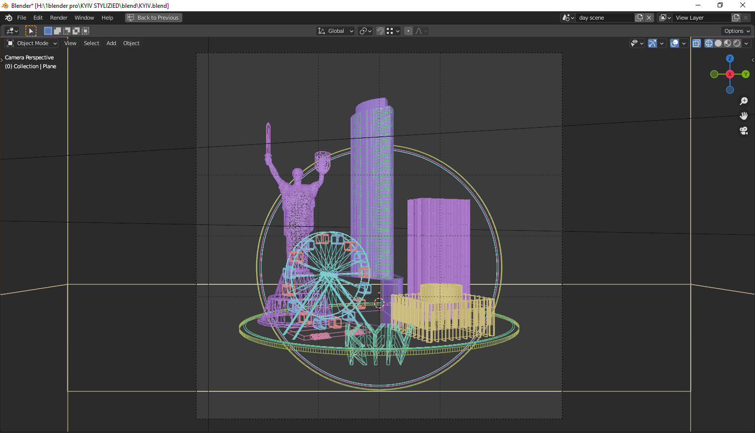 Kyiv city Free 3D model_3