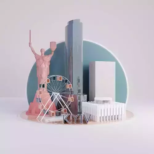 Kyiv city Free 3D model