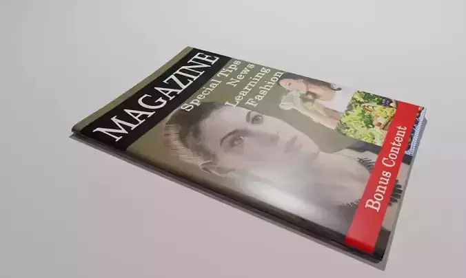 Magazine - Revista Low-poly 3D model