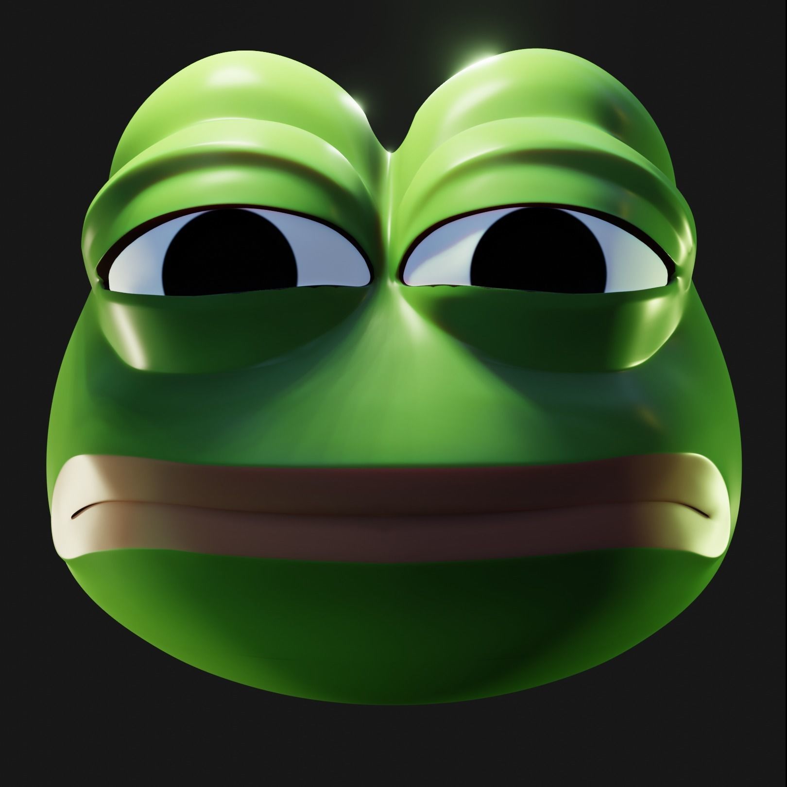 Feels Bad Man Pepe Low-poly 3D model_10