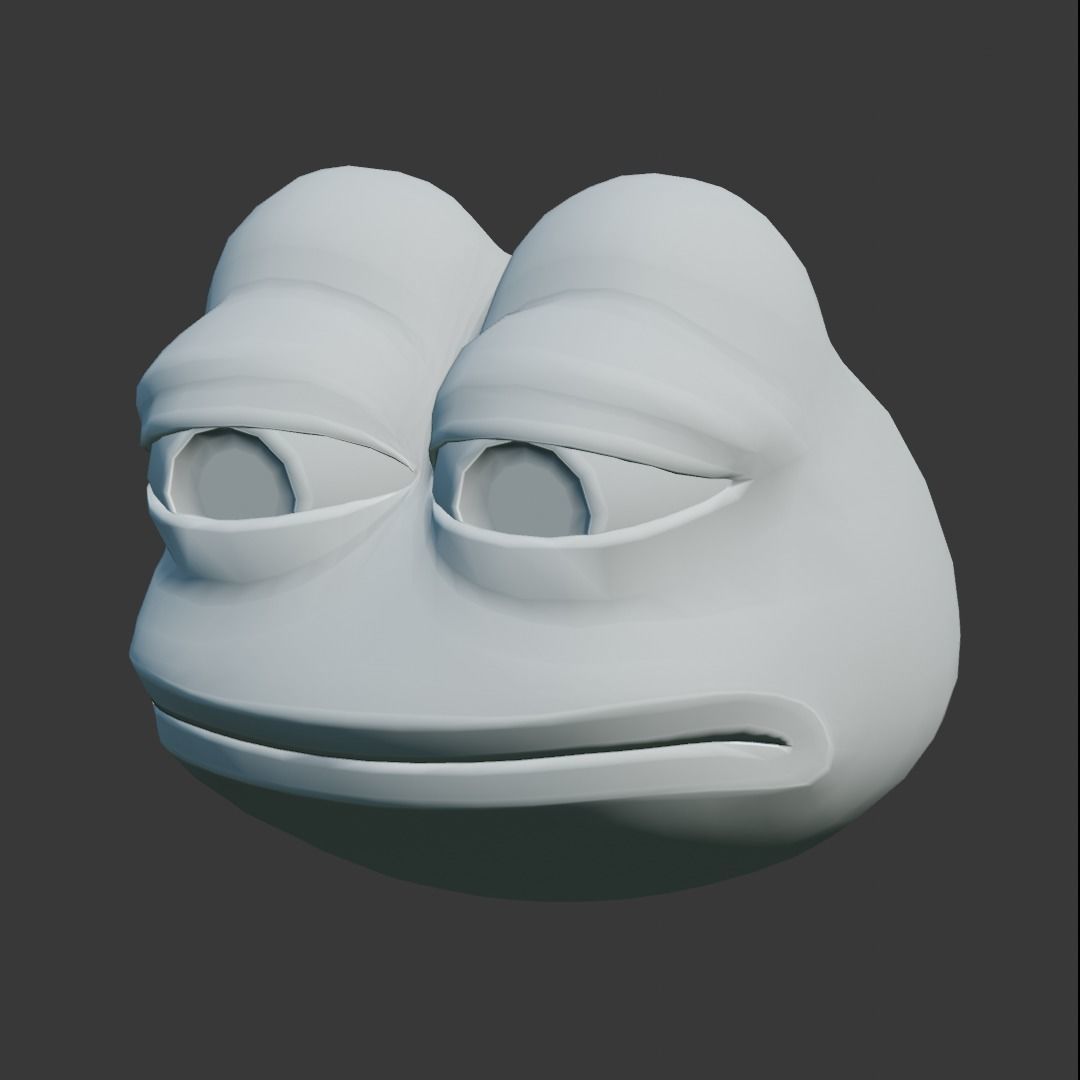 Feels Bad Man Pepe Low-poly 3D model_19