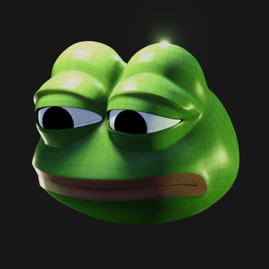 Feels Bad Man Pepe Low-poly 3D model_14