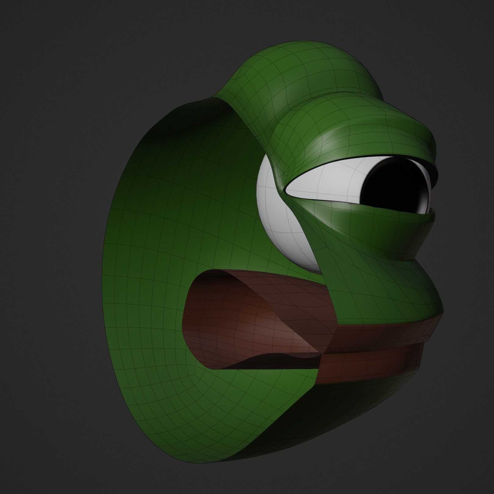 Feels Bad Man Pepe Low-poly 3D model_25