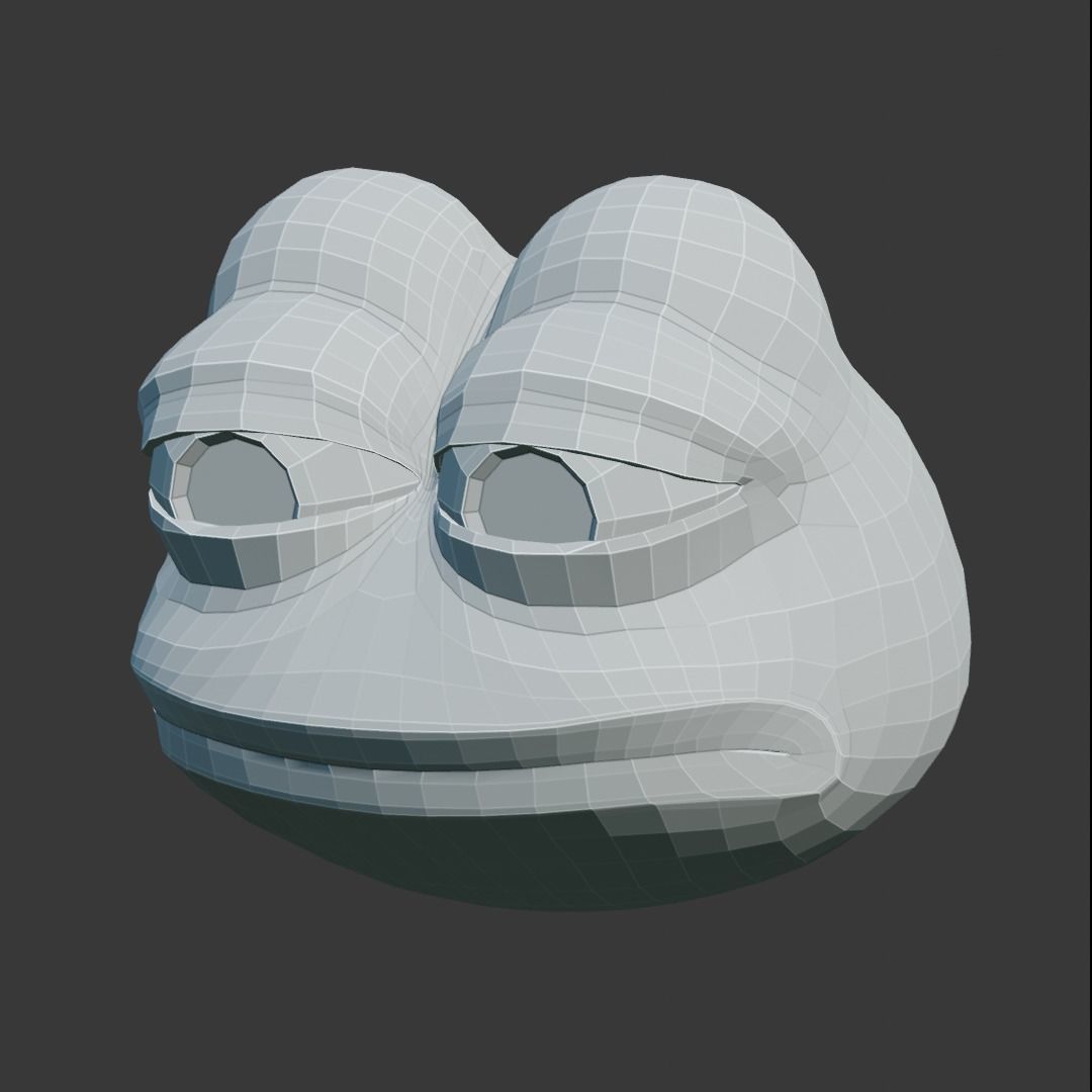 Feels Bad Man Pepe Low-poly 3D model_18