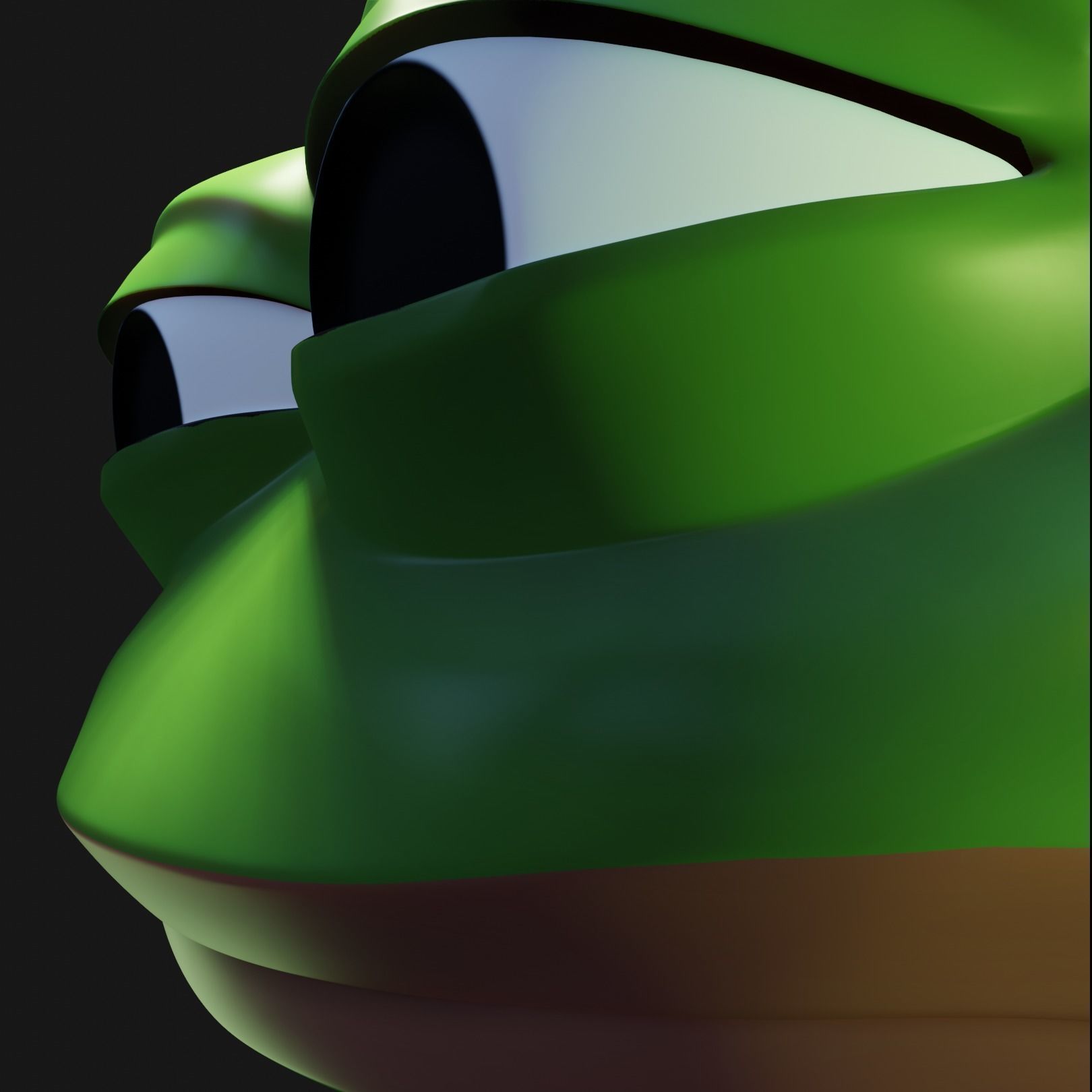 Feels Bad Man Pepe Low-poly 3D model_6