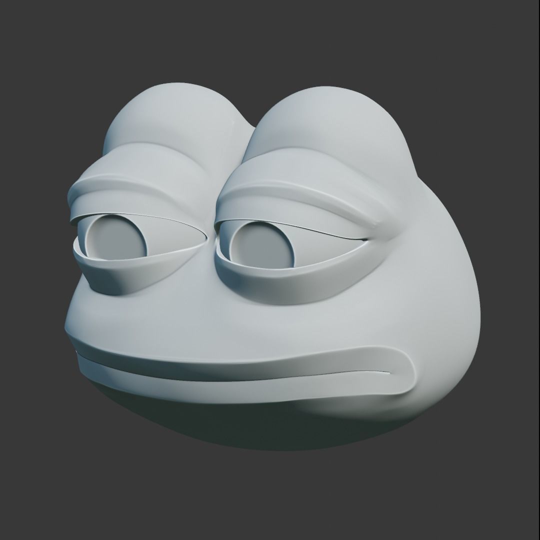 Feels Bad Man Pepe Low-poly 3D model_23