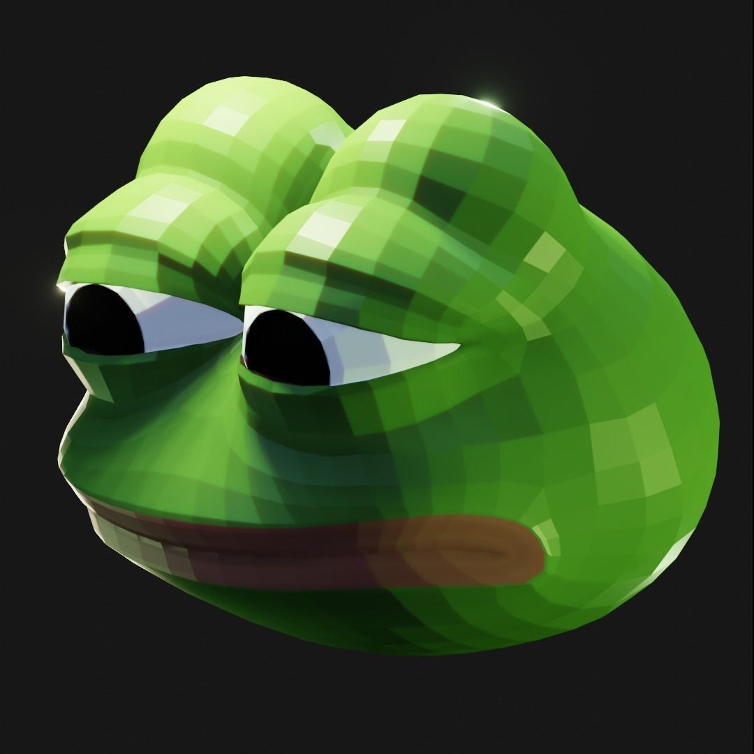 Feels Bad Man Pepe Low-poly 3D model_17