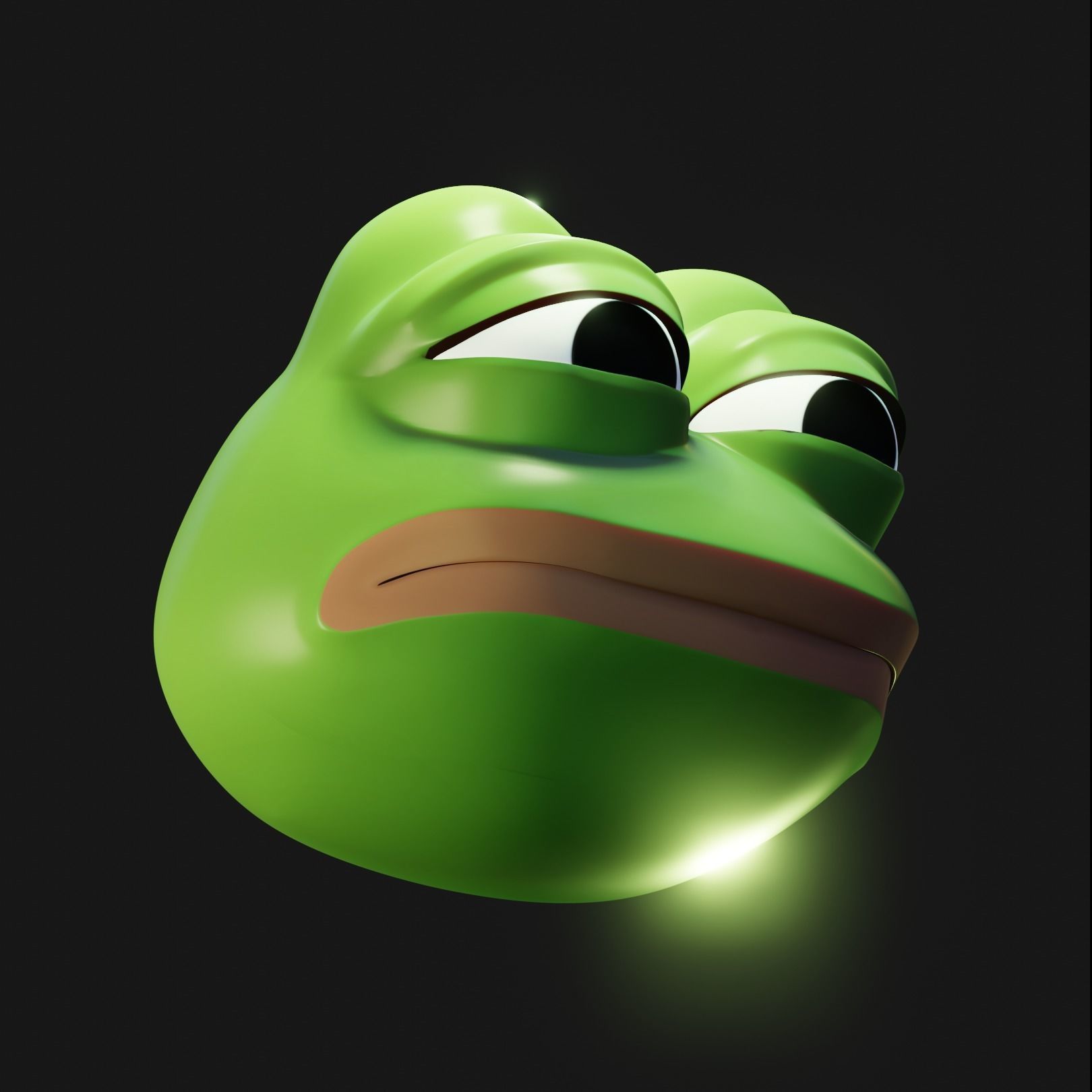 Feels Bad Man Pepe Low-poly 3D model_26