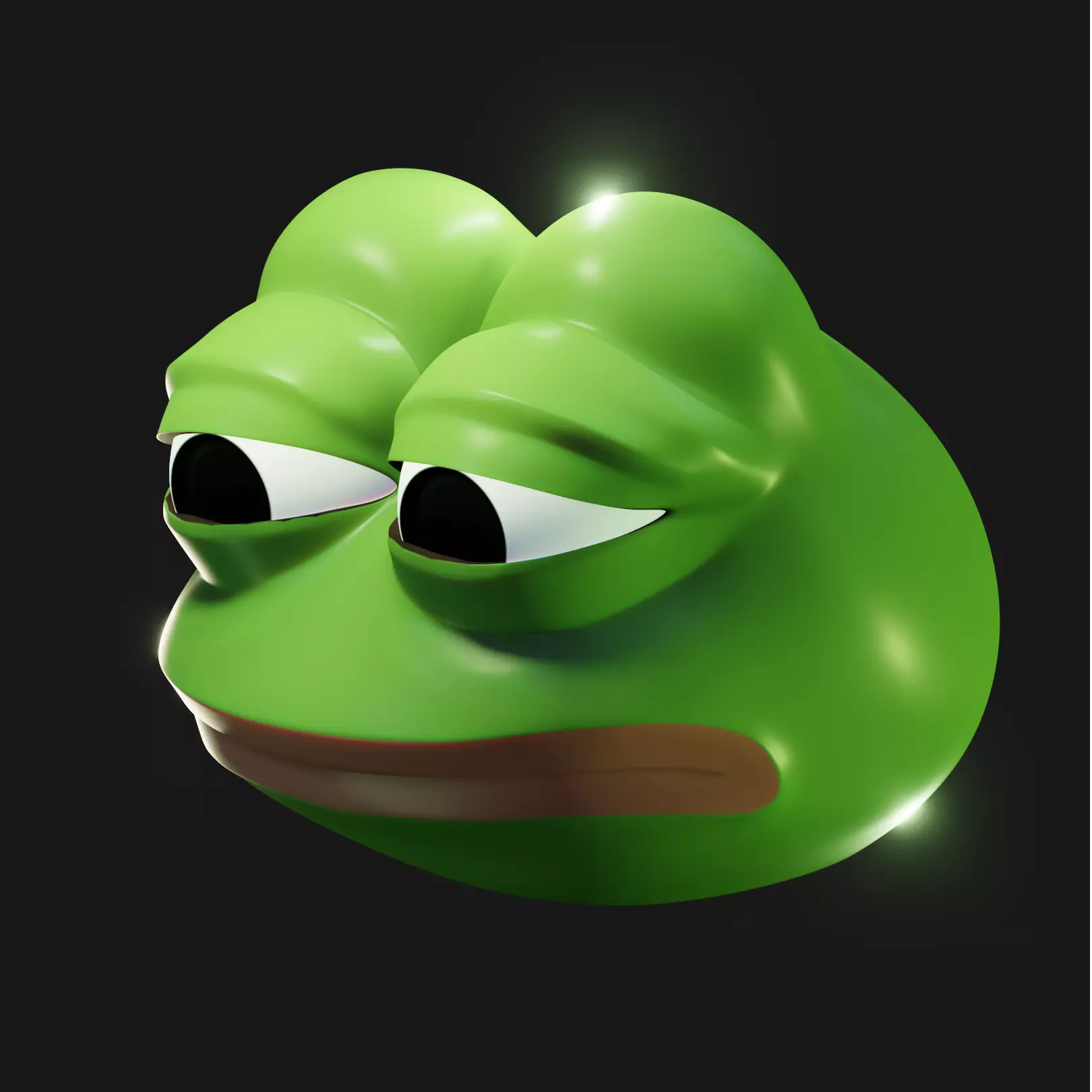 Feels Bad Man Pepe Low-poly 3D model_0