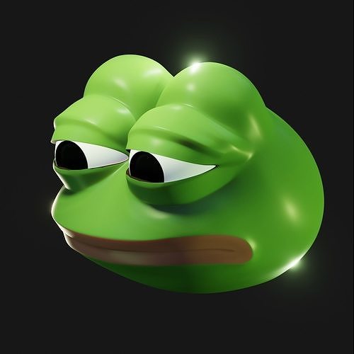 Feels Bad Man Pepe Low-poly 3D model