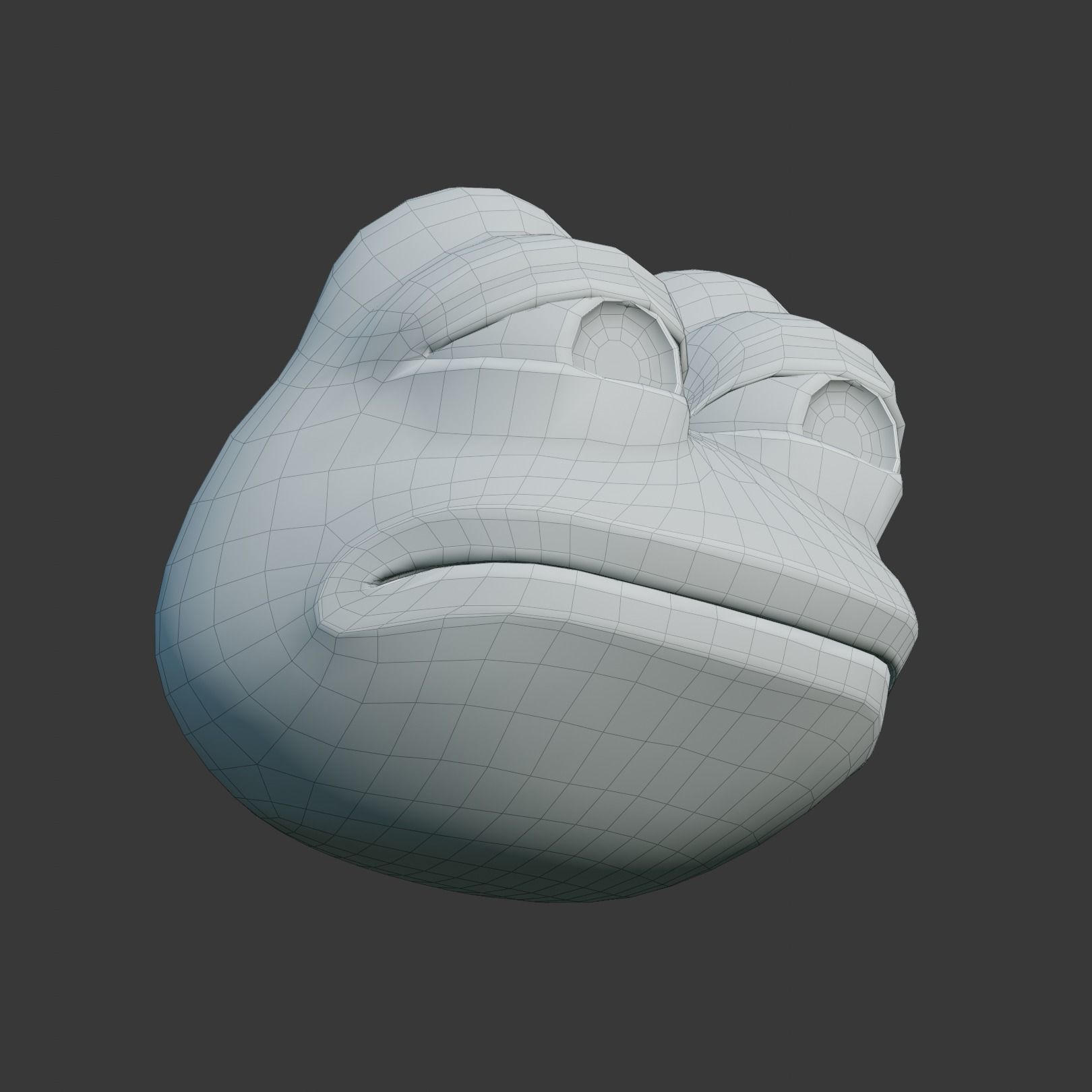 Feels Bad Man Pepe Low-poly 3D model_29