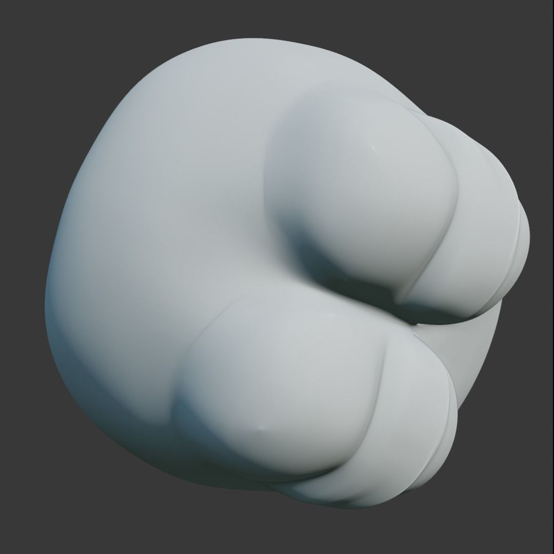Feels Bad Man Pepe Low-poly 3D model_20
