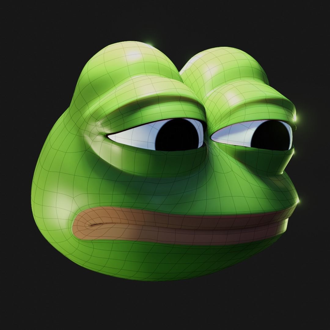 Feels Bad Man Pepe Low-poly 3D model_11