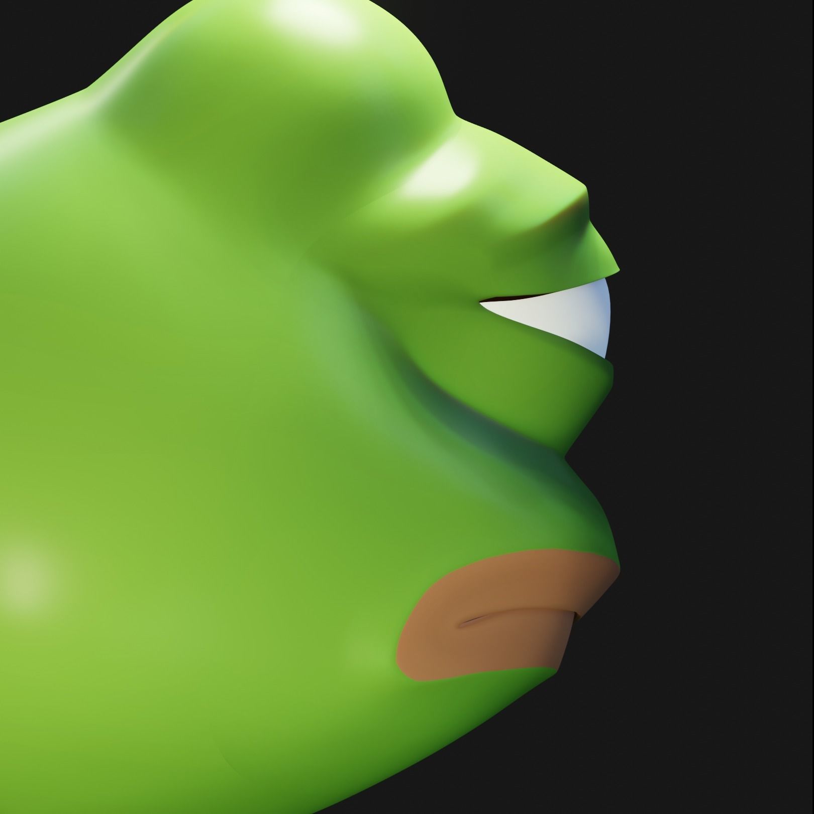 Feels Bad Man Pepe Low-poly 3D model_8