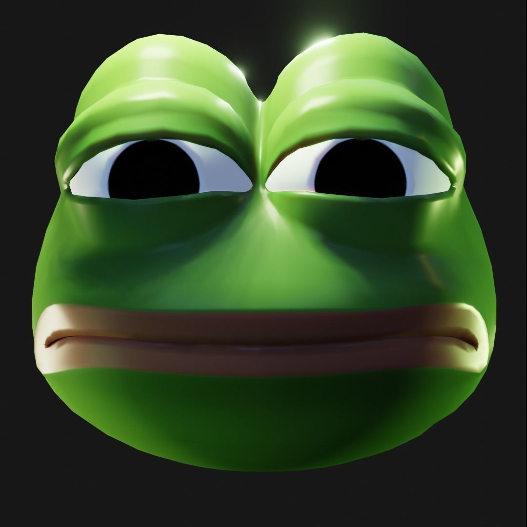 Feels Bad Man Pepe Low-poly 3D model_15