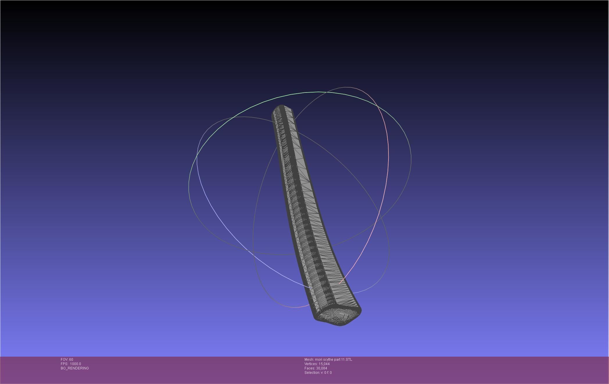 Hololive Mori Calliope Scythe Assembly 3D print model_129