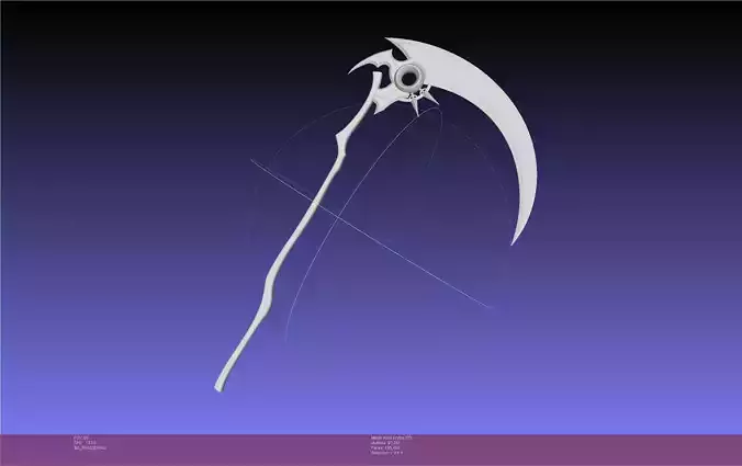 Hololive Mori Calliope Scythe Assembly 3D print model