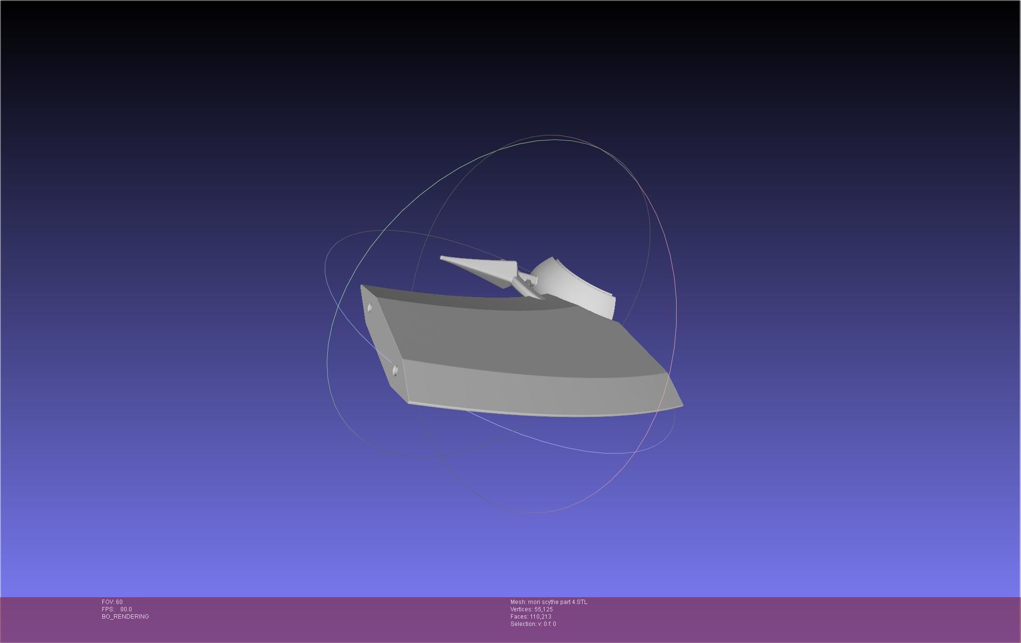 Hololive Mori Calliope Scythe Assembly 3D print model_69