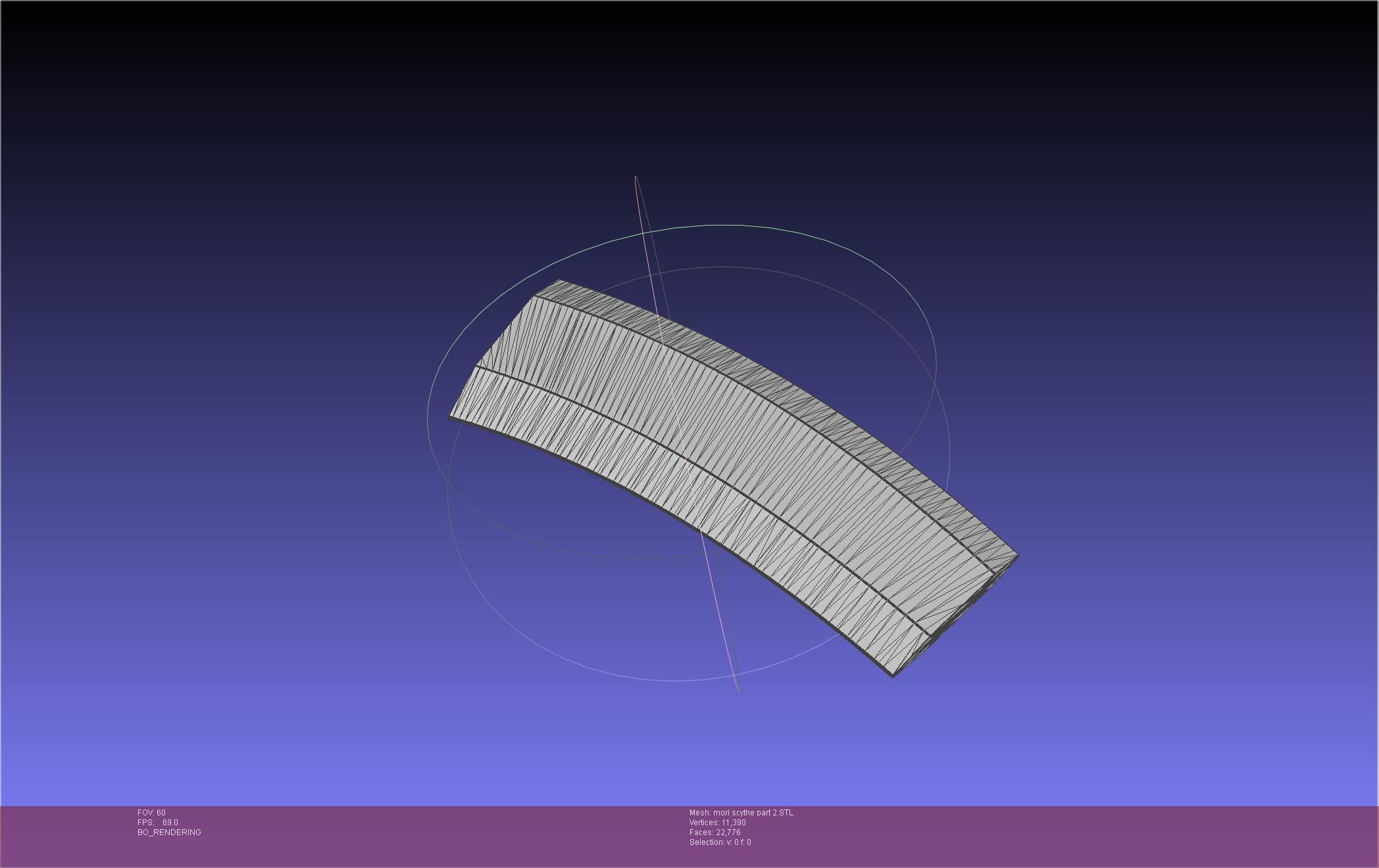 Hololive Mori Calliope Scythe Assembly 3D print model_58