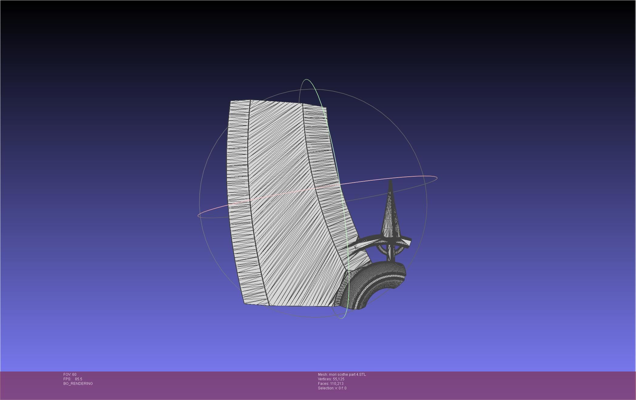 Hololive Mori Calliope Scythe Assembly 3D print model_73