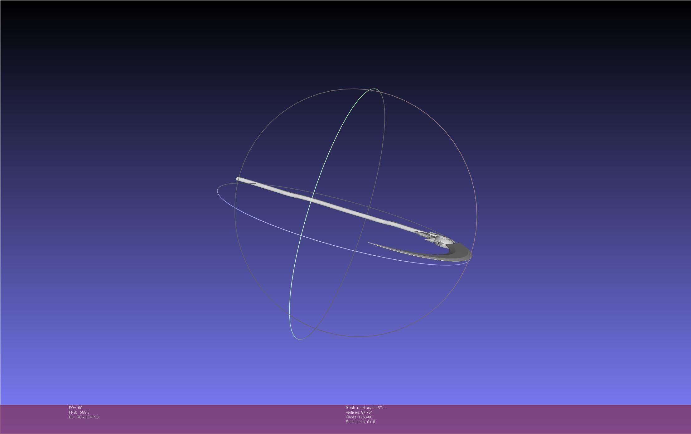 Hololive Mori Calliope Scythe Assembly 3D print model_16