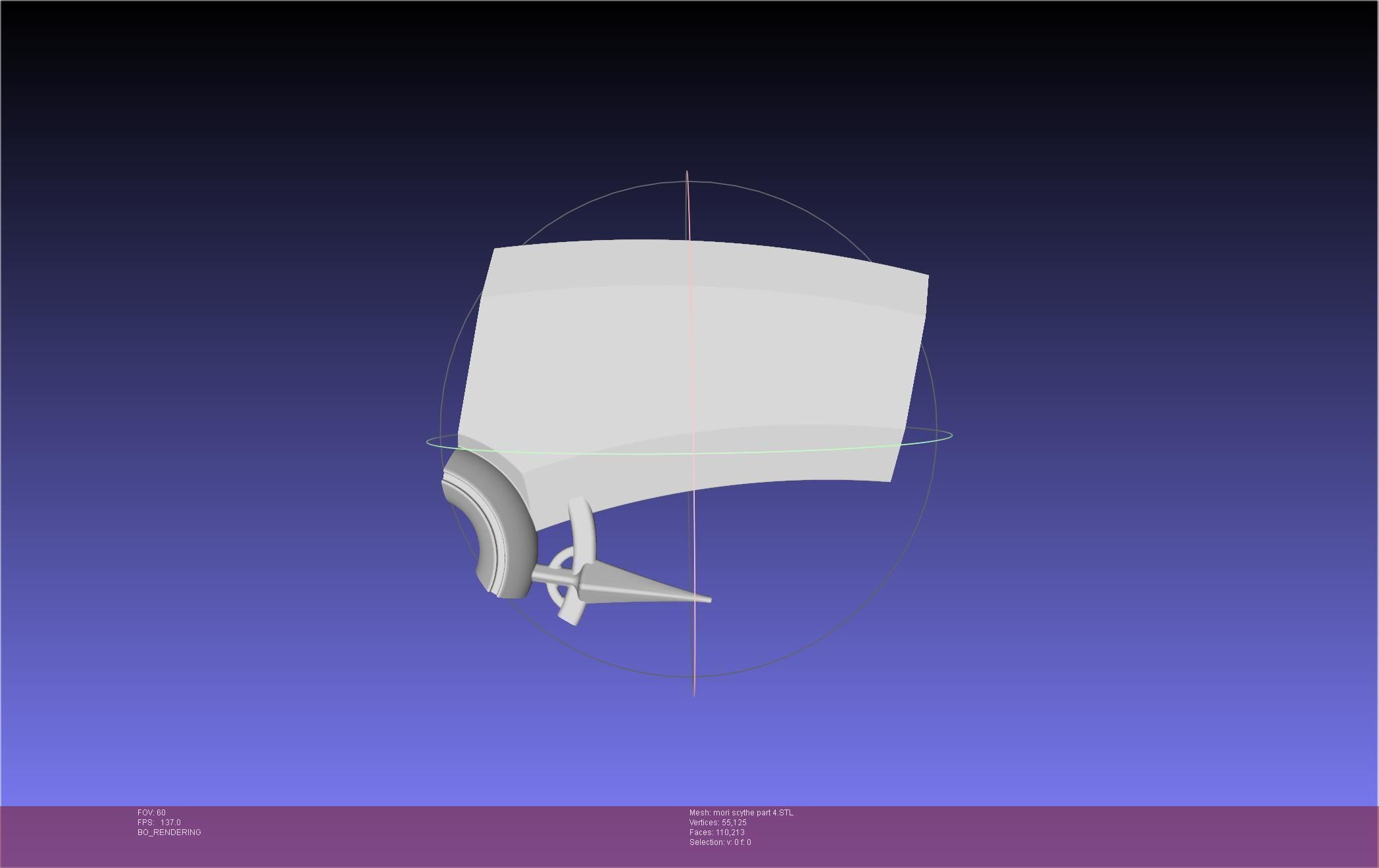 Hololive Mori Calliope Scythe Assembly 3D print model_65