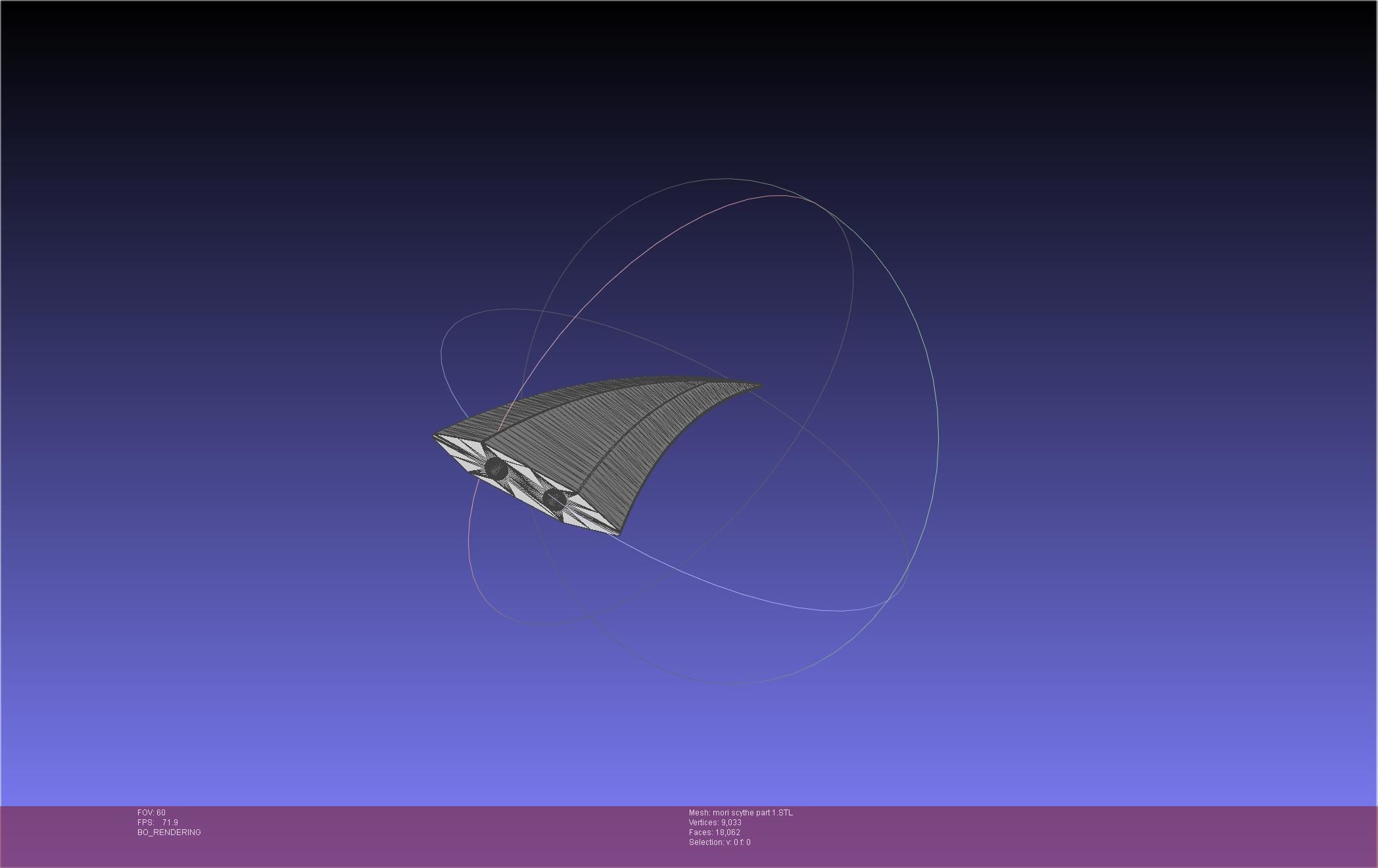 Hololive Mori Calliope Scythe Assembly 3D print model_52