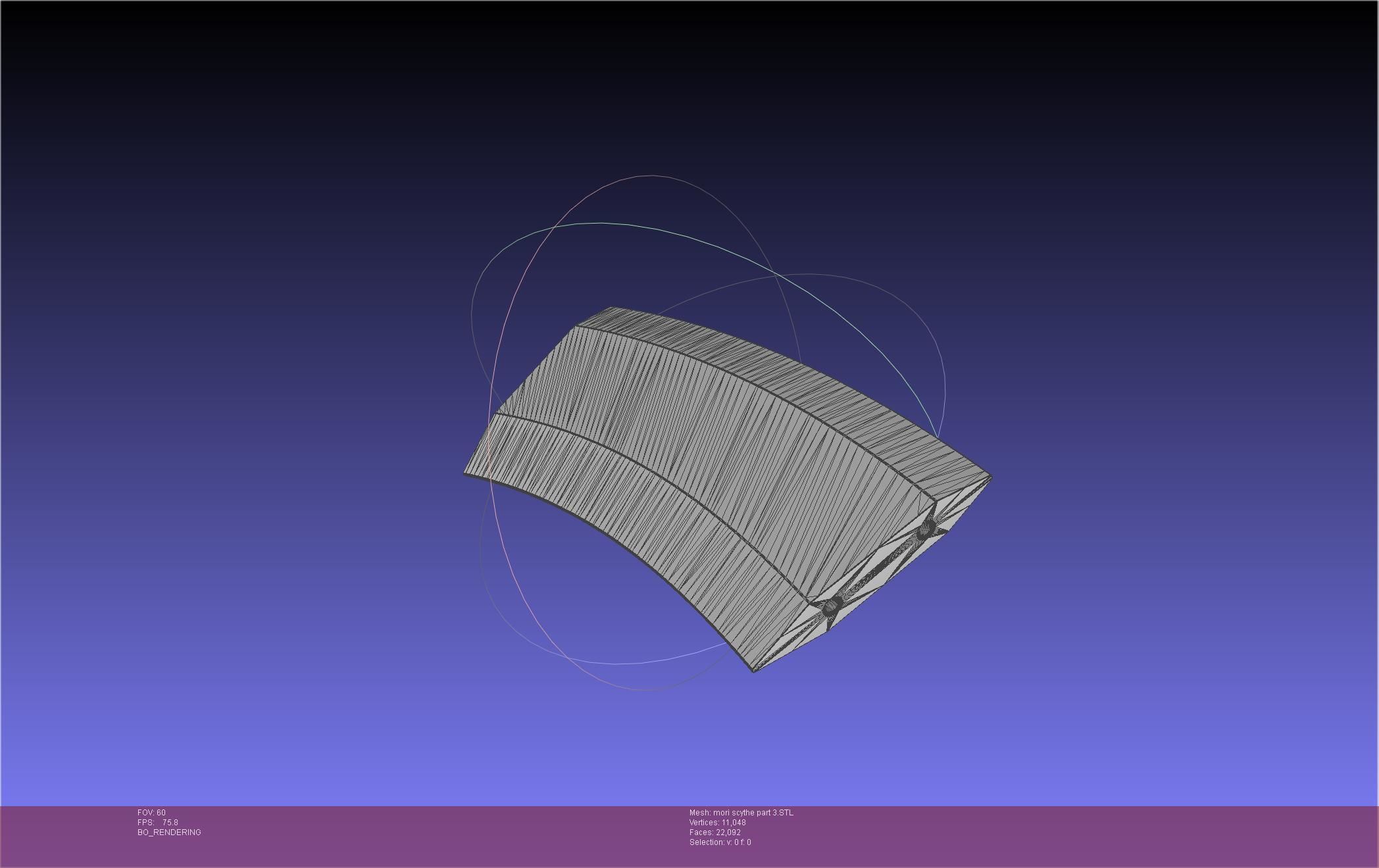 Hololive Mori Calliope Scythe Assembly 3D print model_64