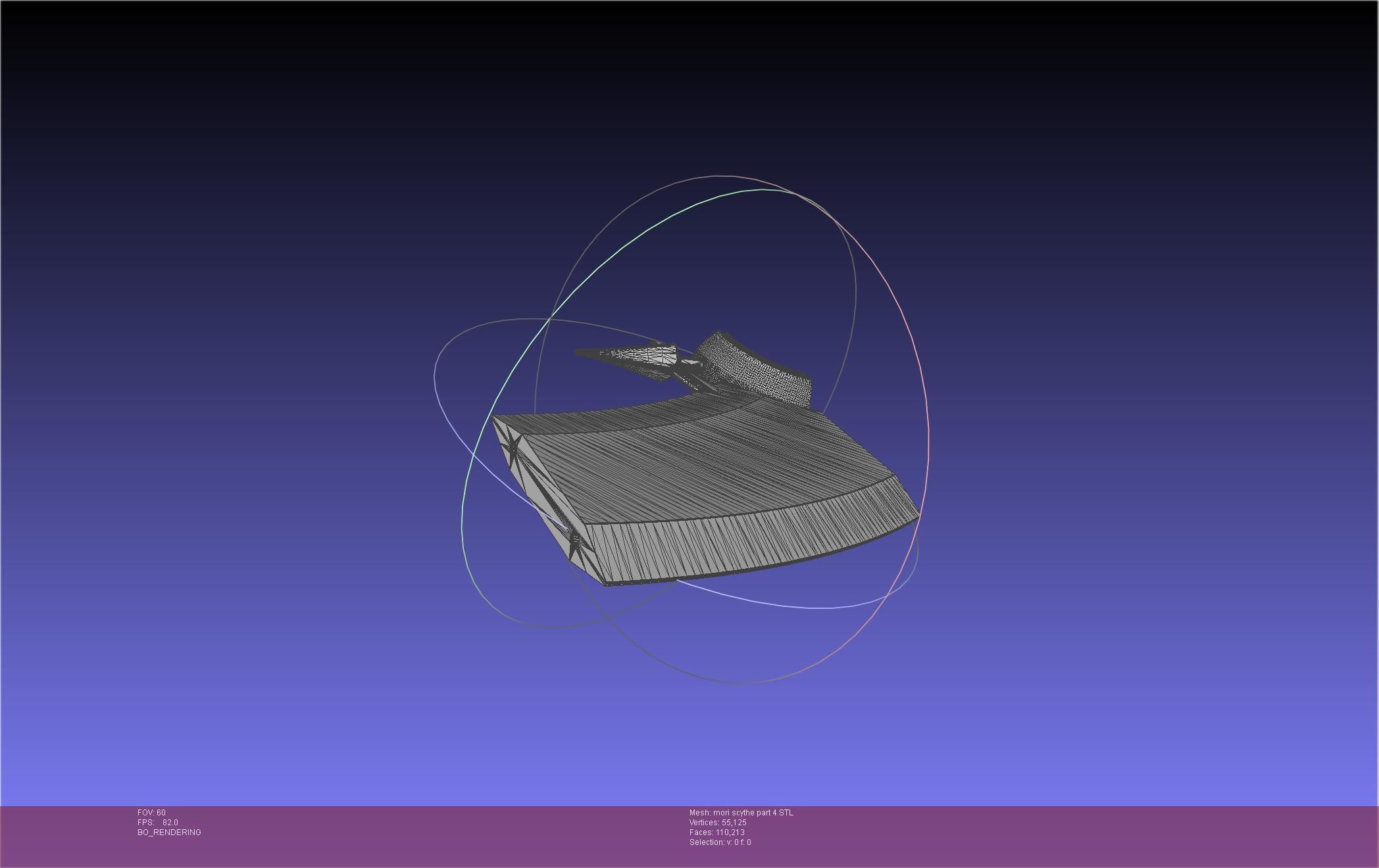 Hololive Mori Calliope Scythe Assembly 3D print model_72