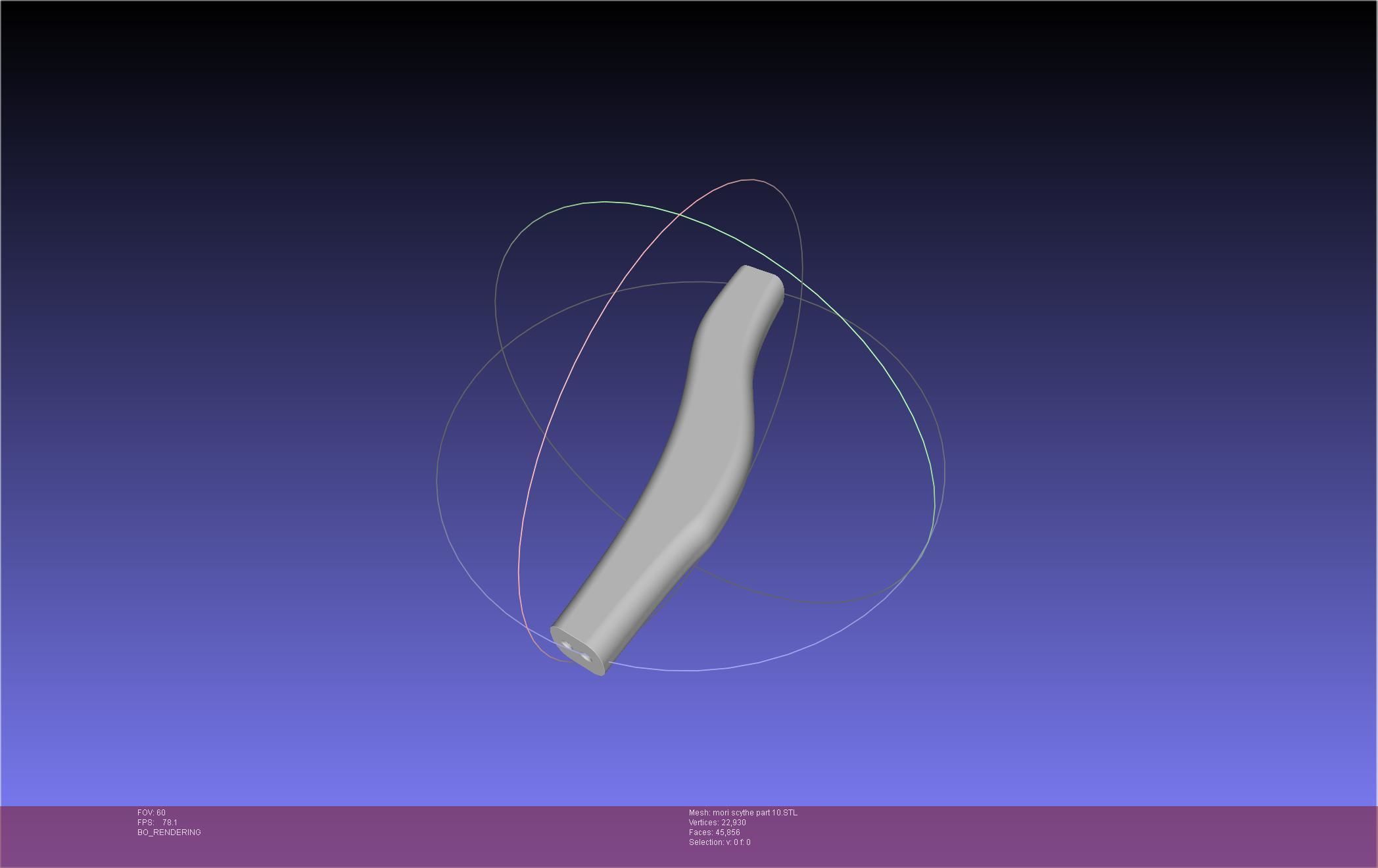 Hololive Mori Calliope Scythe Assembly 3D print model_117