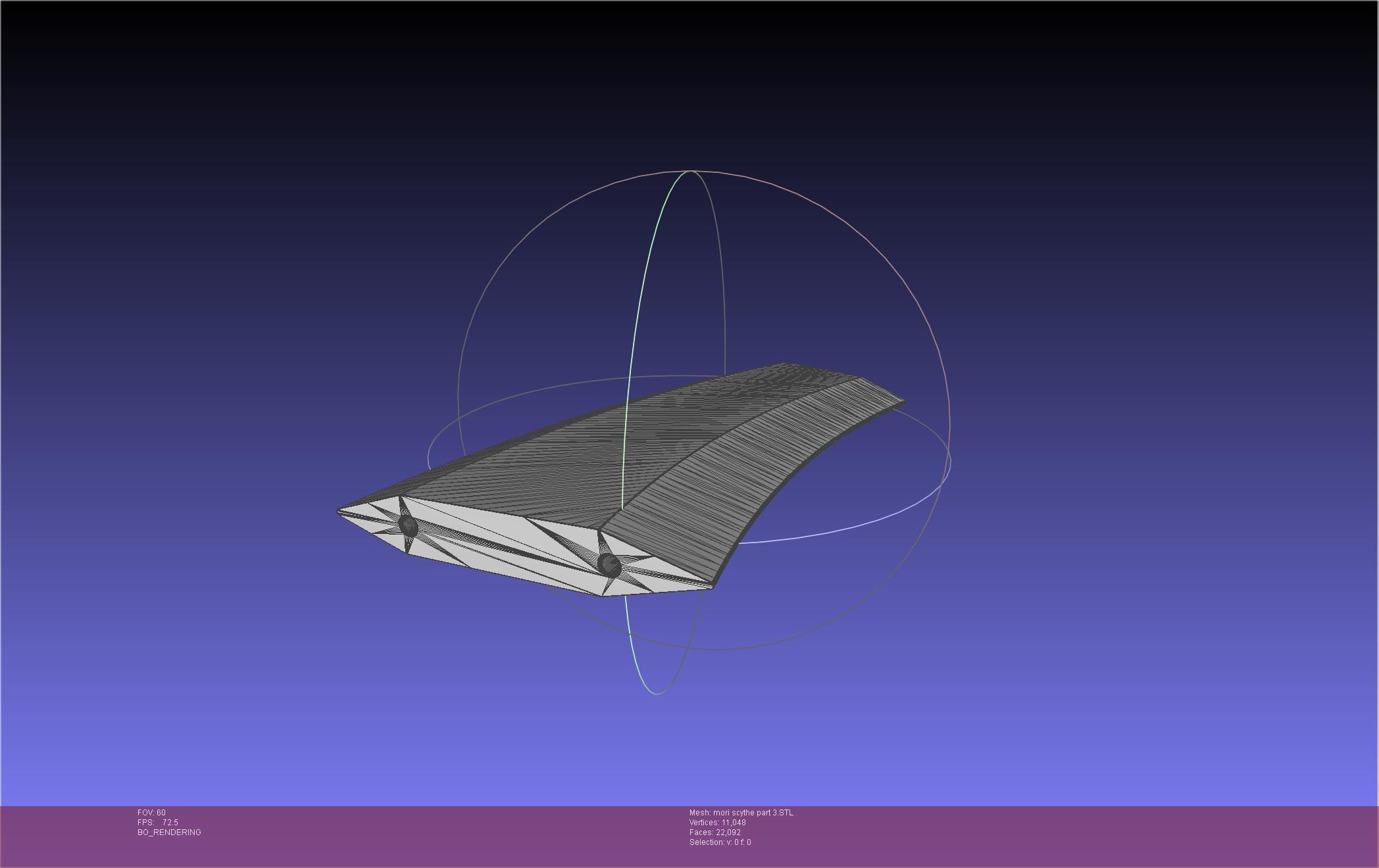 Hololive Mori Calliope Scythe Assembly 3D print model_62