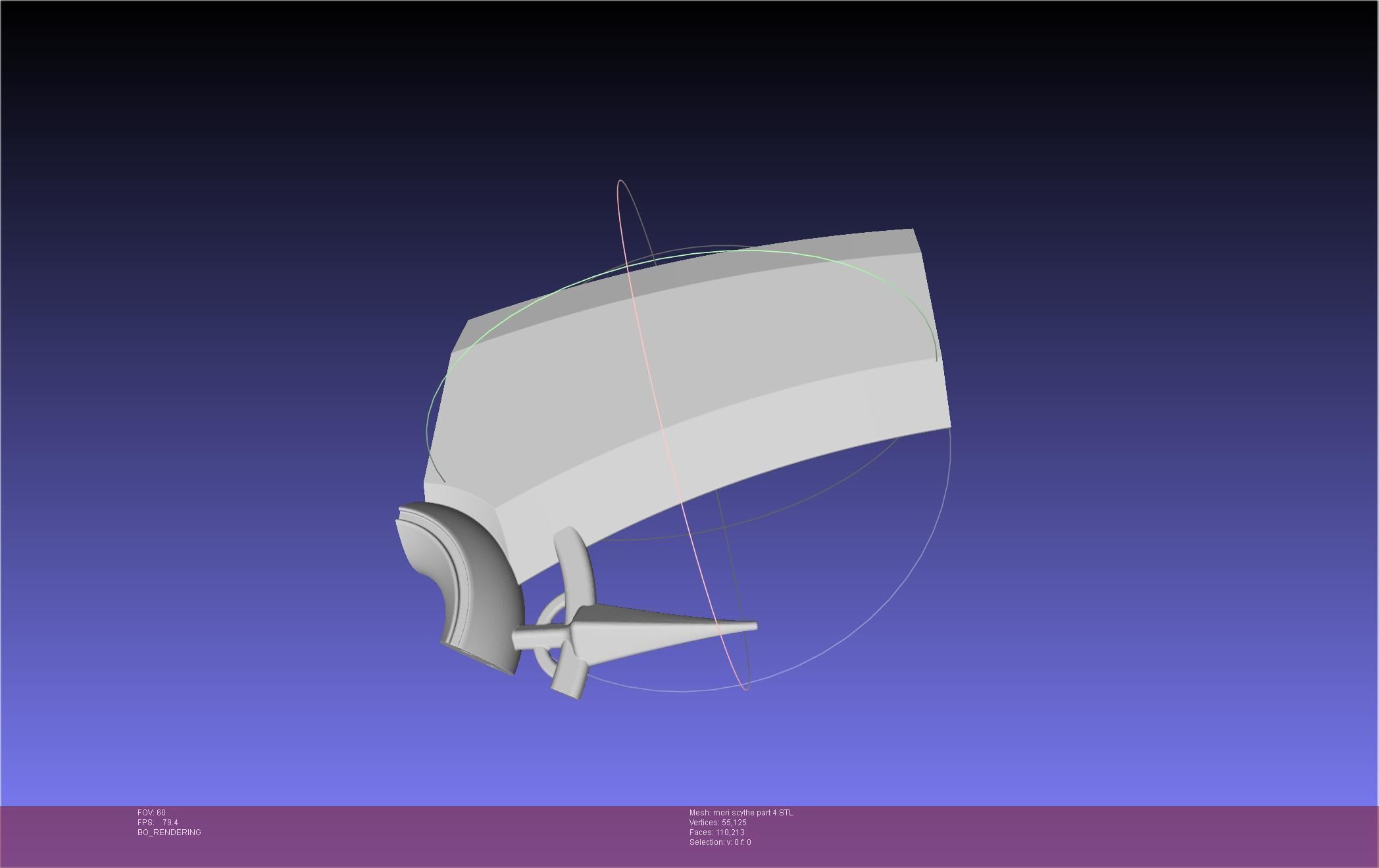 Hololive Mori Calliope Scythe Assembly 3D print model_77